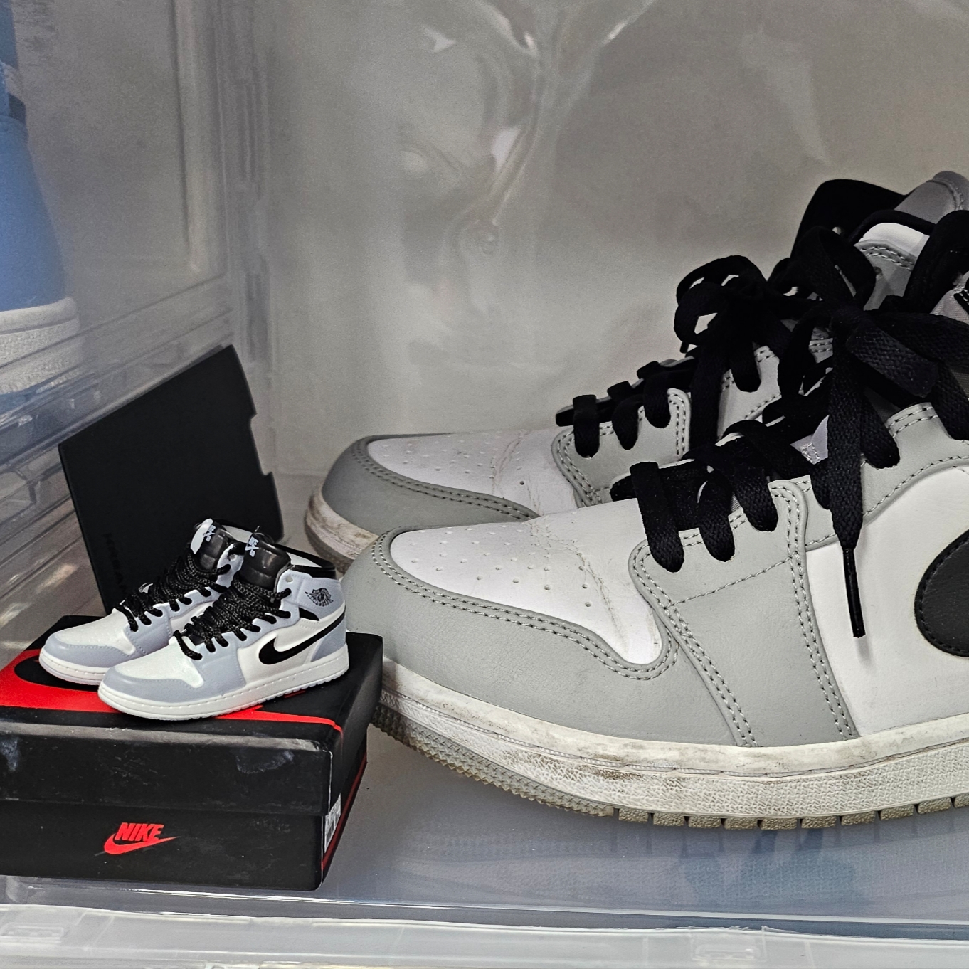 Jordan 1 Mid Light Smoke Grey, Nike Air Max 1 '86 Original Big Bubble 착용 스타일 - 4