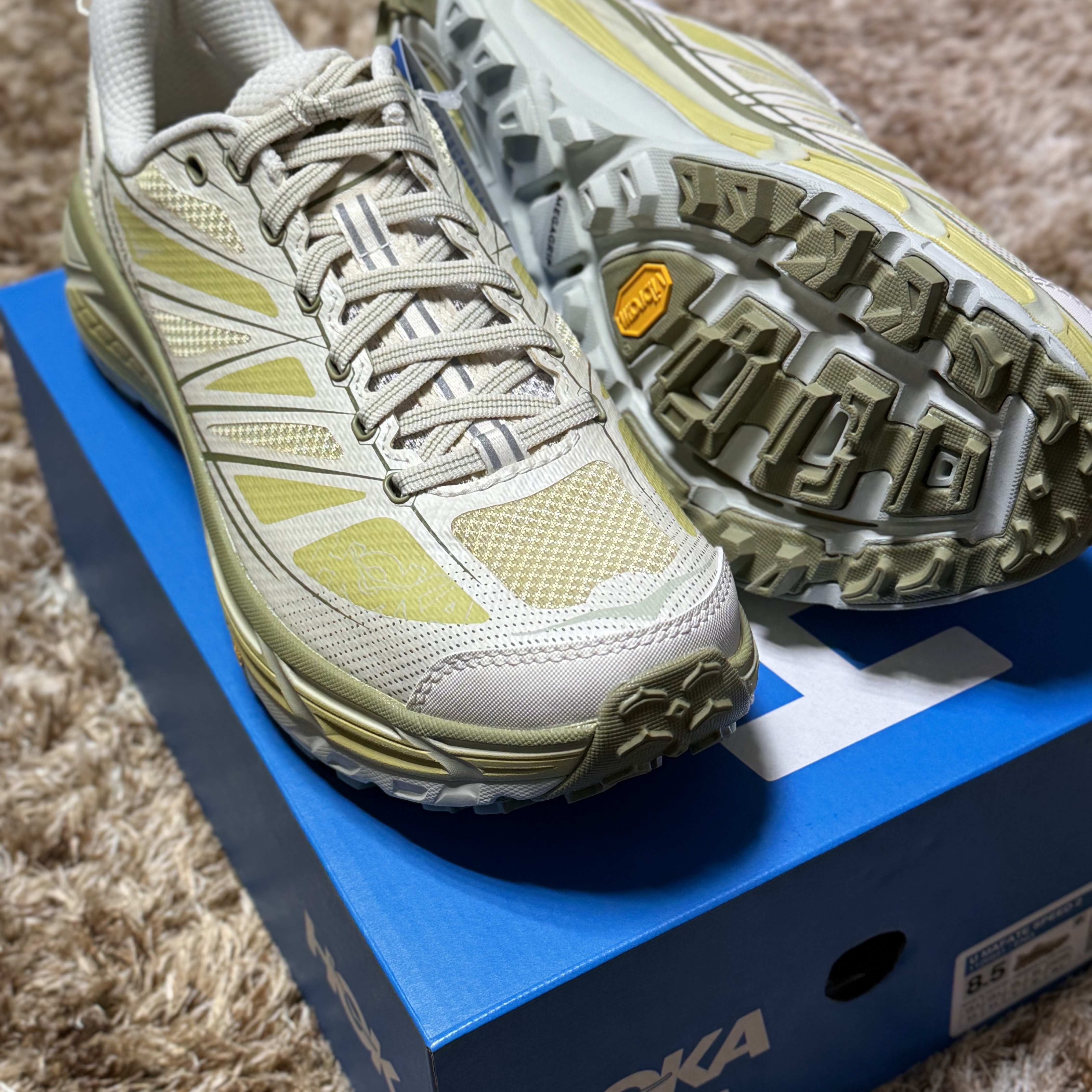 Hoka Mafate Speed 2 Eggnog Celery Root - 24SS 착용 스타일