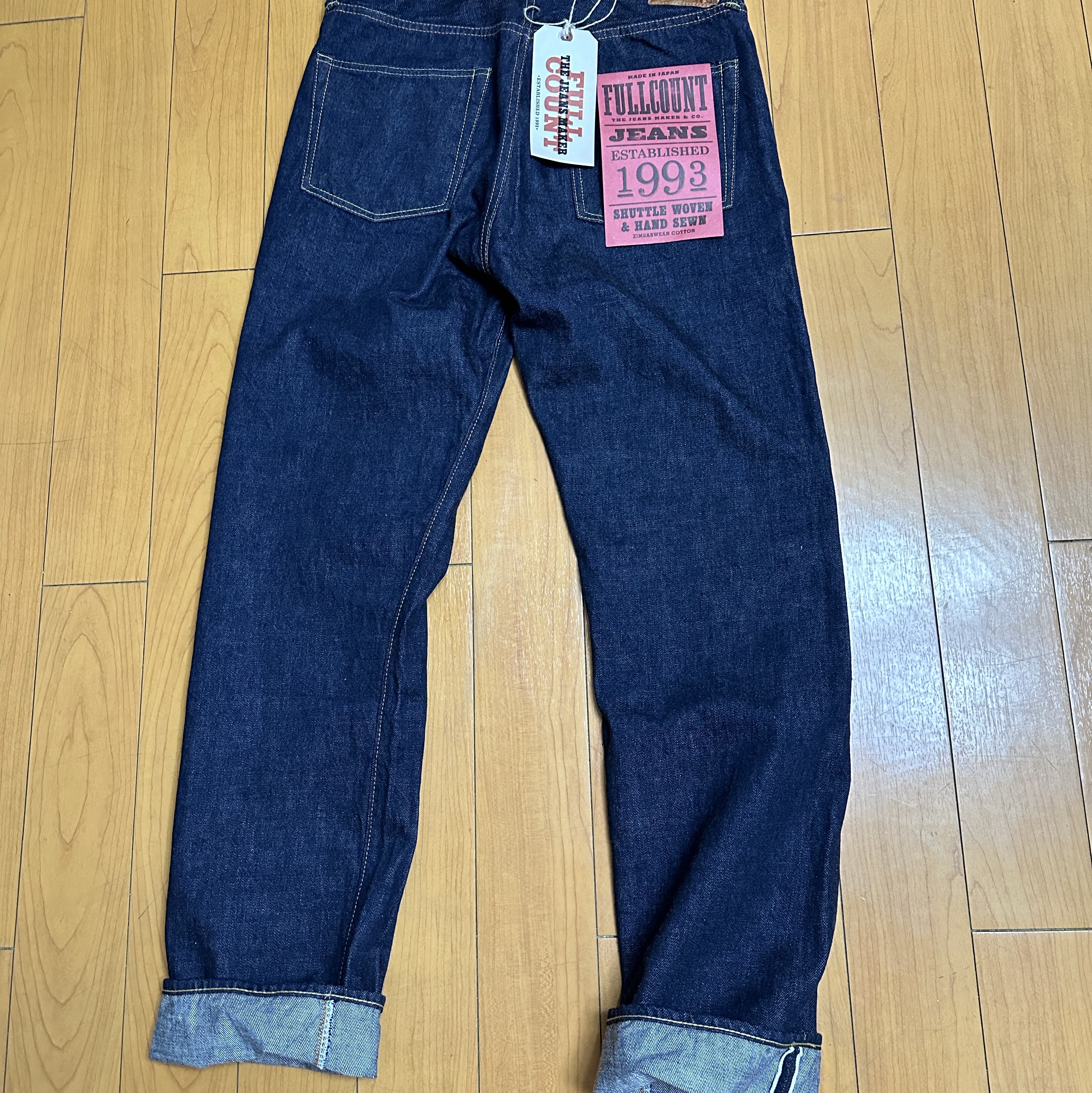 Fullcount 1101W Straight Denim One Wash Indigo Blue 착용 스타일