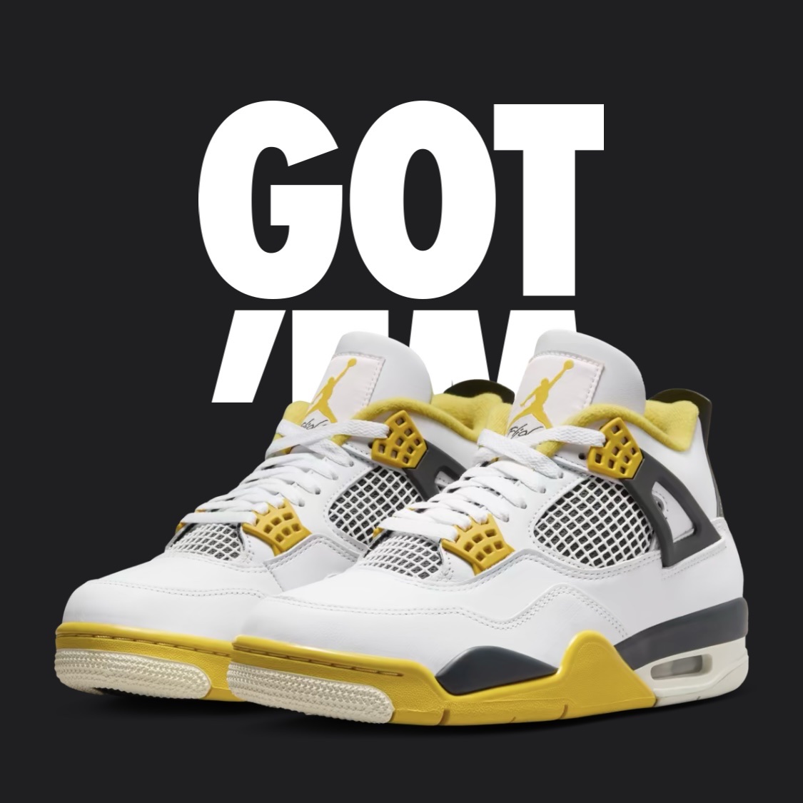 (W) Jordan 4 Retro Vivid Sulfur 착용 스타일 - 6
