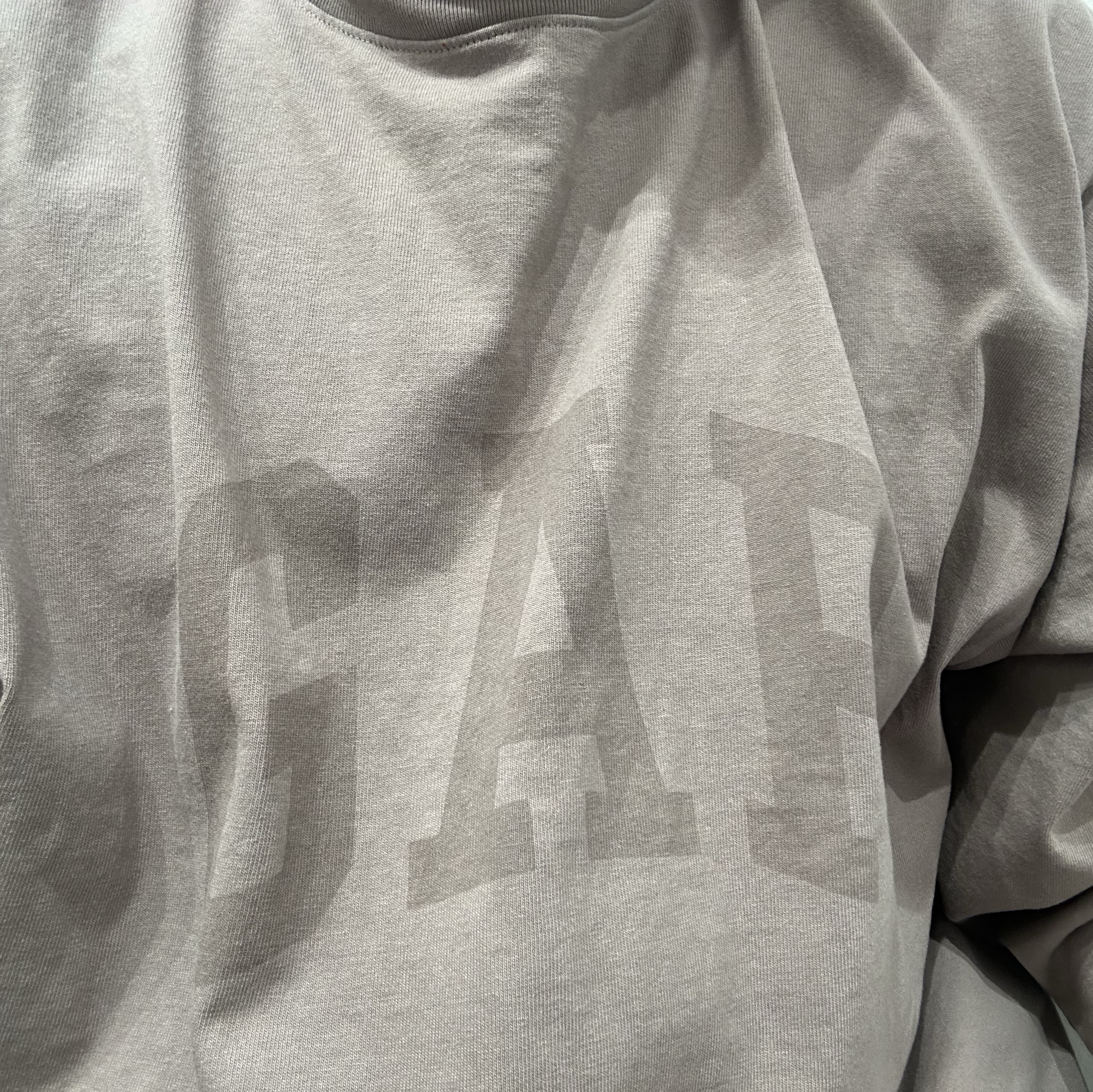 Yeezy Gap Engineered By Balenciaga Dove Long Sleeve T-Shirt Beige 착용 스타일