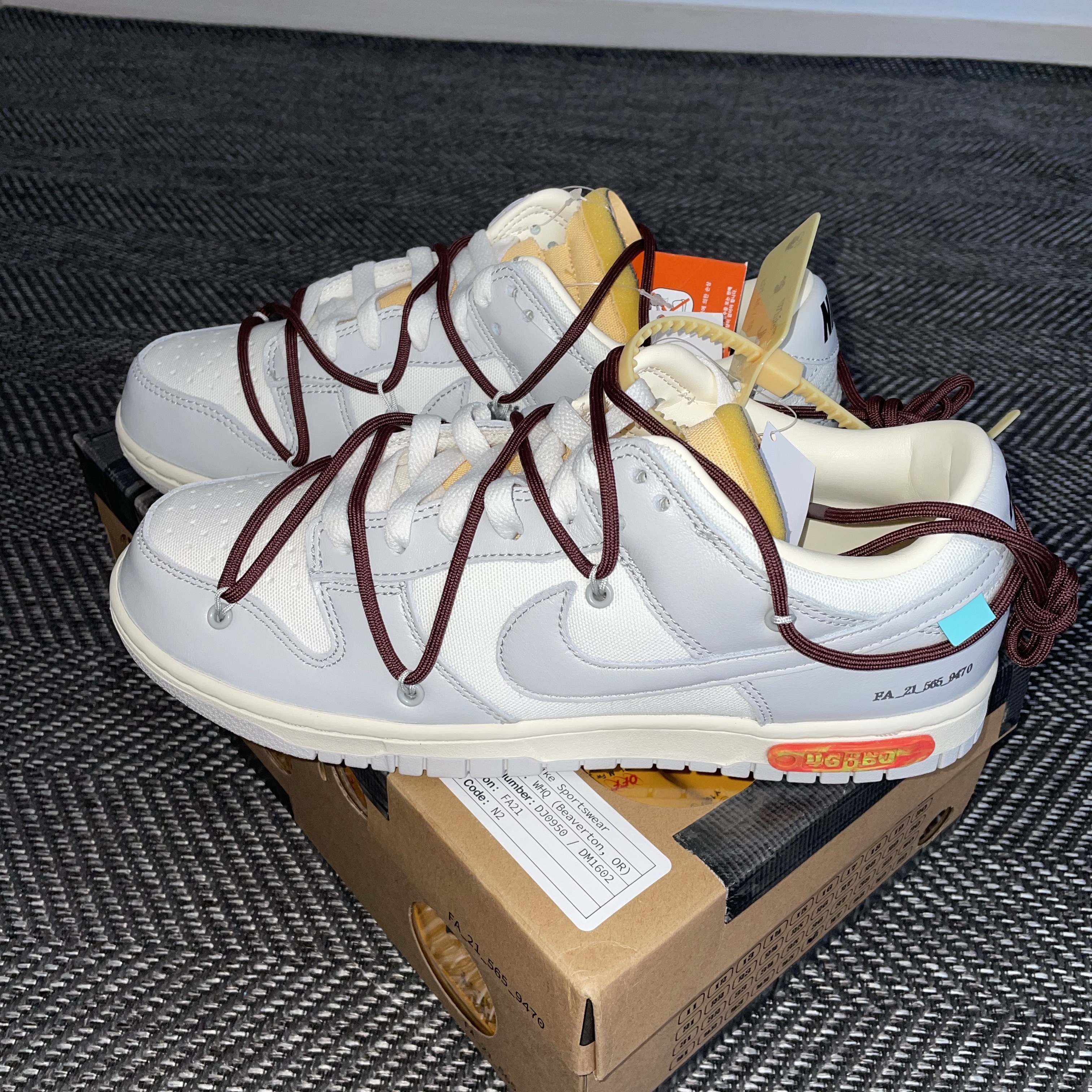 Nike x Off-White Dunk Low The 50 - Lot 46 착용 스타일