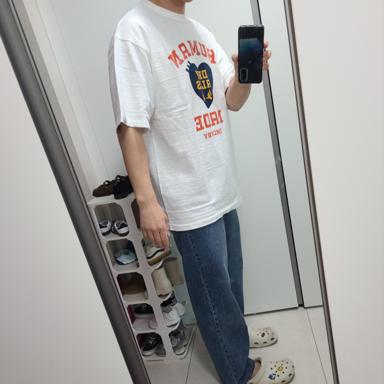 Human Made Graphic T-Shirt #08 White 착용 스타일 - 2