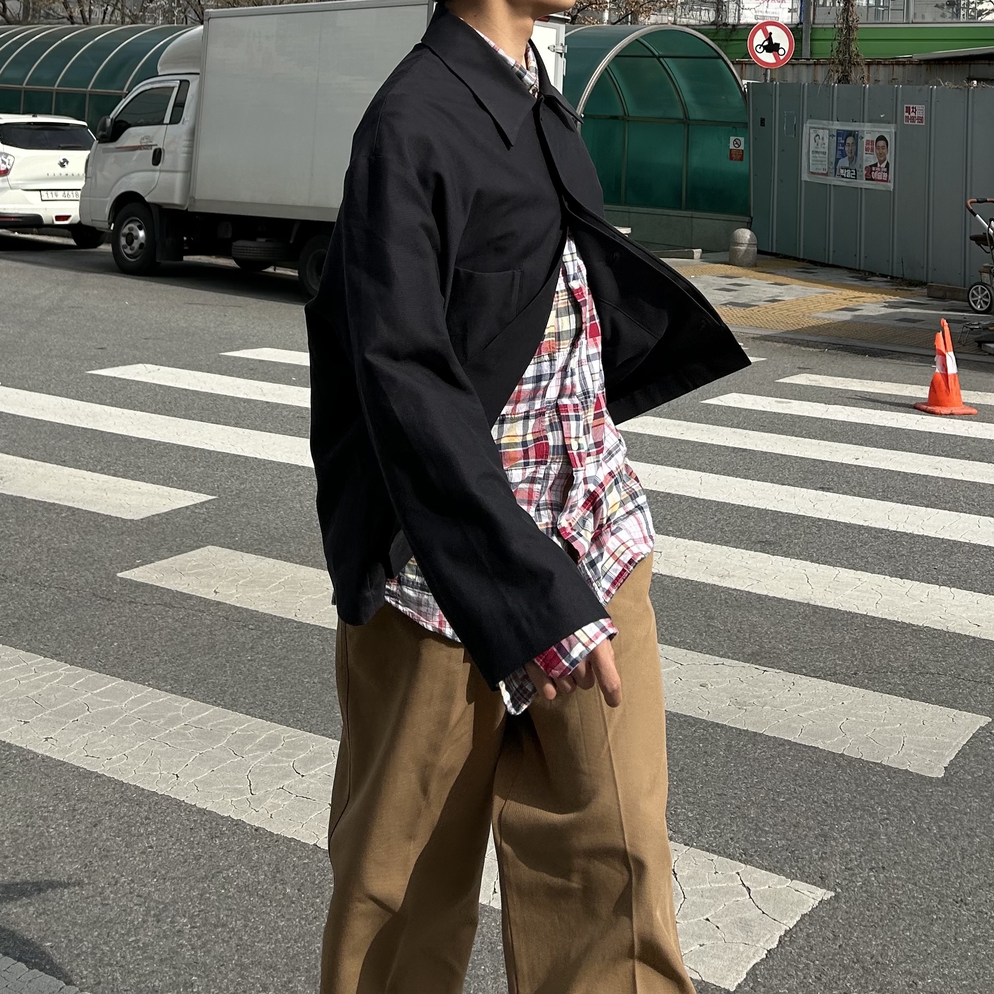 Studio Nicholson Beste Jacket Darkest Navy 착용 스타일 - 2