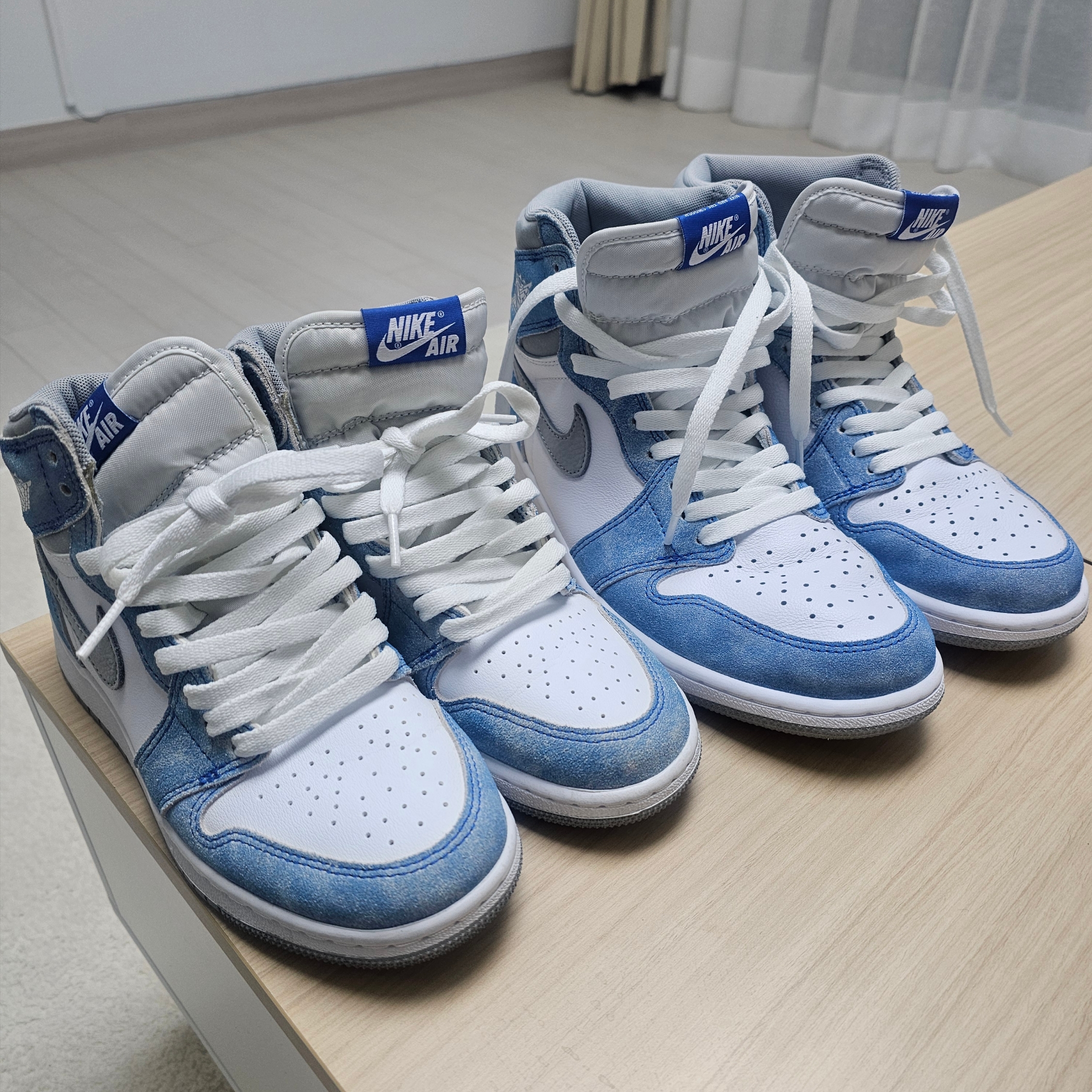 Jordan 1 Retro High OG Hyper Royal, (GS) Jordan 1 Retro High OG Hyper Royal 착용 스타일