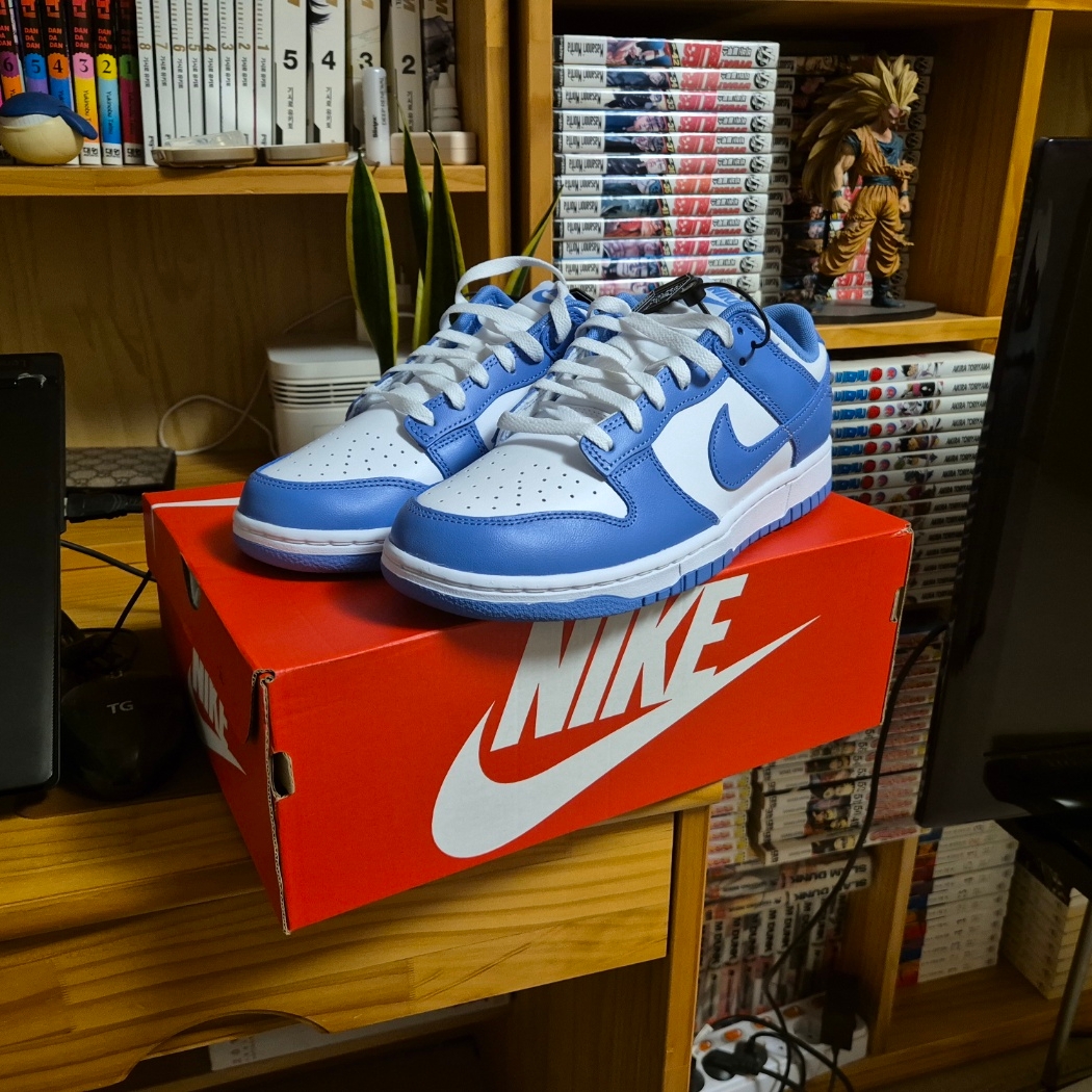 Nike Dunk Low Retro White Polar Blue 착용 스타일