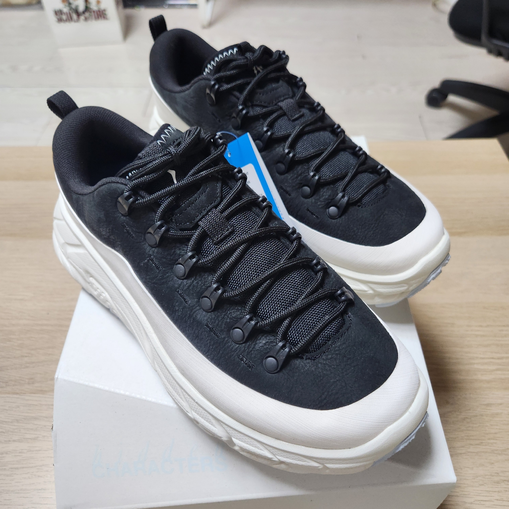 Hoka x Hidden Characters Tor Summit 2 Snow White Black 착용 스타일 - 8