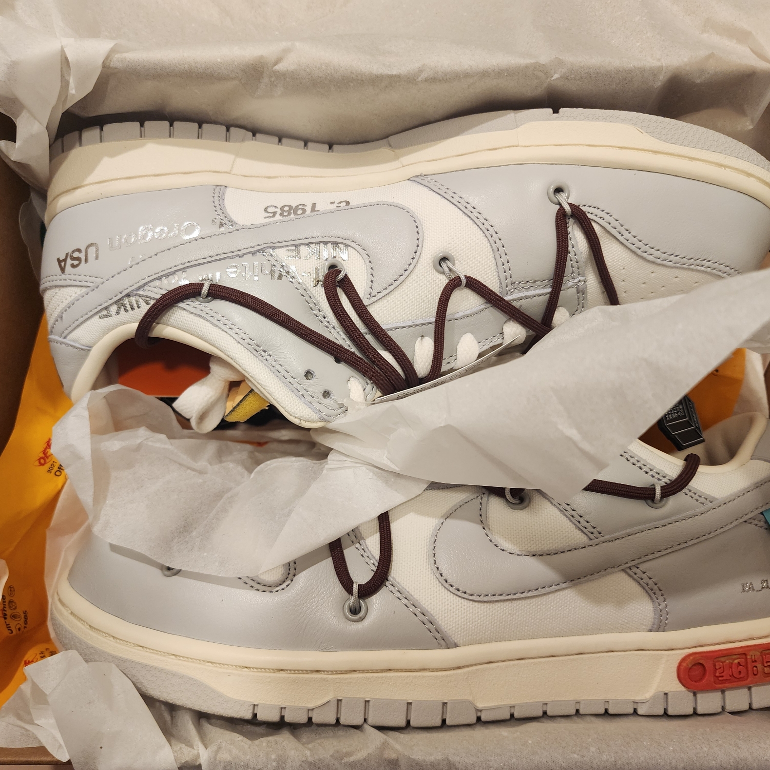Nike x Off-White Dunk Low The 50 - Lot 46 착용 스타일 - 4