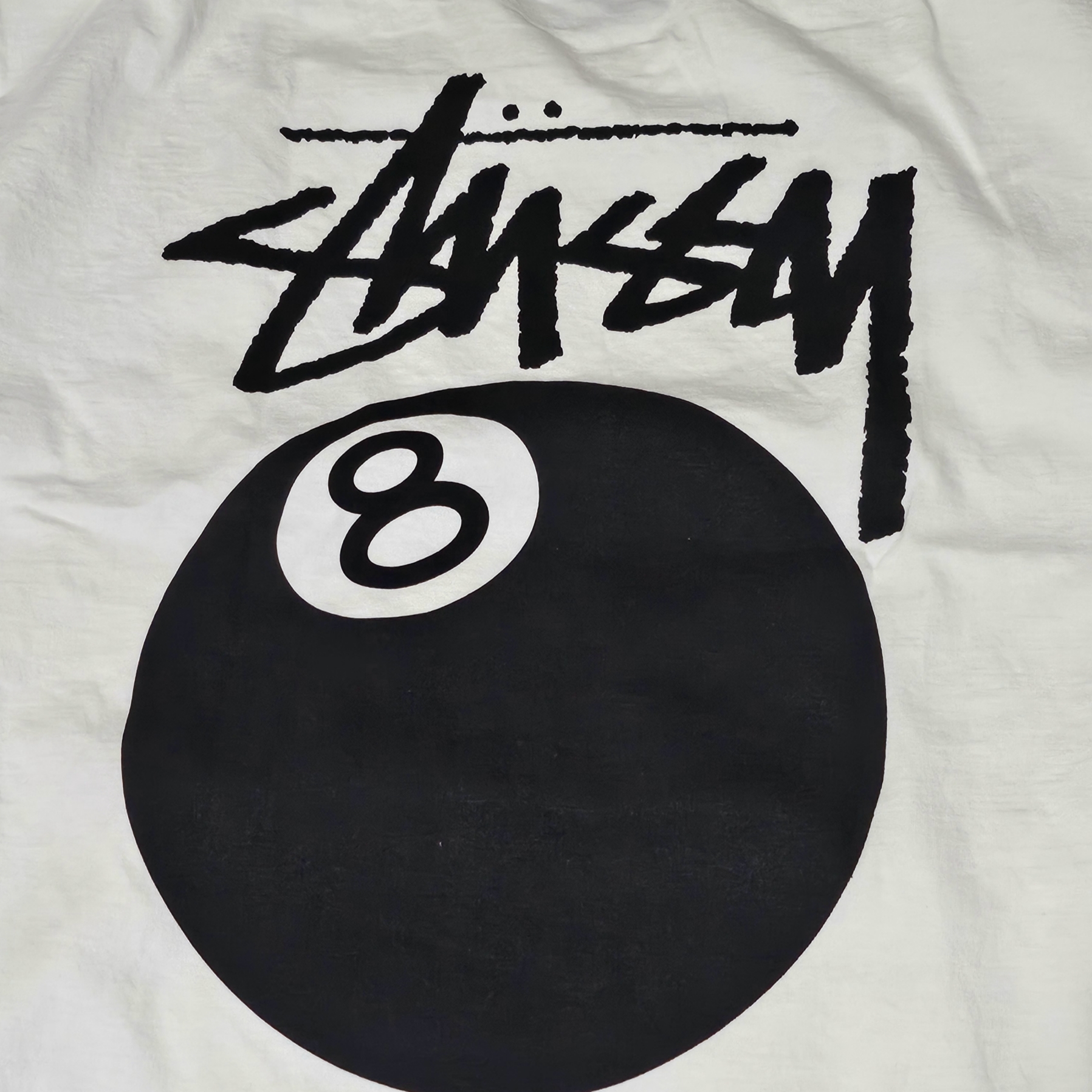 Stussy 8 Ball Pigment Dyed T-Shirt Natural 착용 스타일
