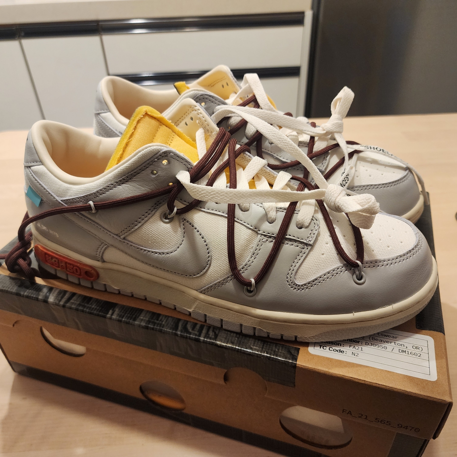 Nike x Off-White Dunk Low The 50 - Lot 46 착용 스타일 - 1