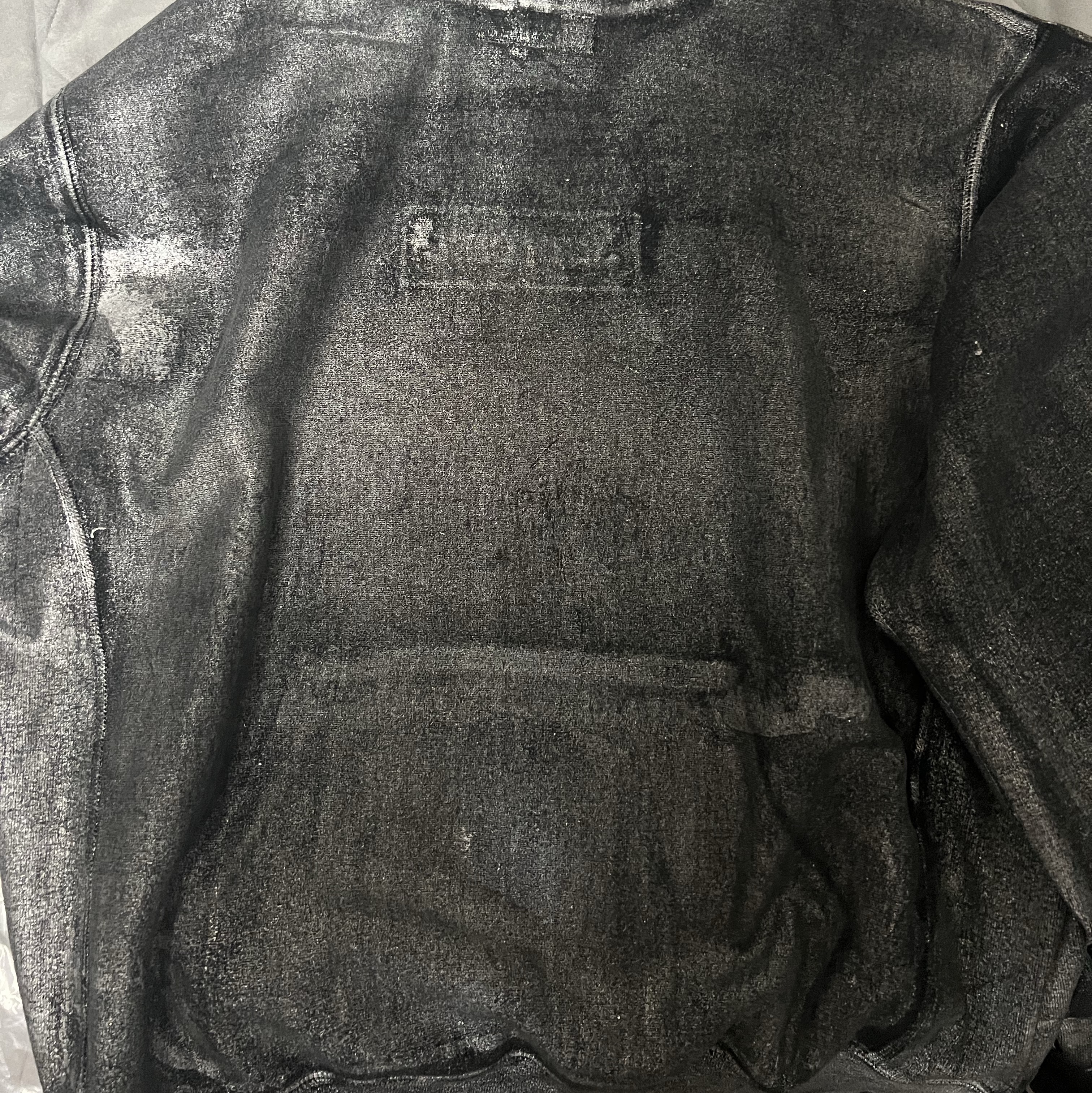 Supreme x MM6 Maison Margiela Foil Box Logo Hooded Sweatshirt Black - 24SS 착용 스타일 - 2