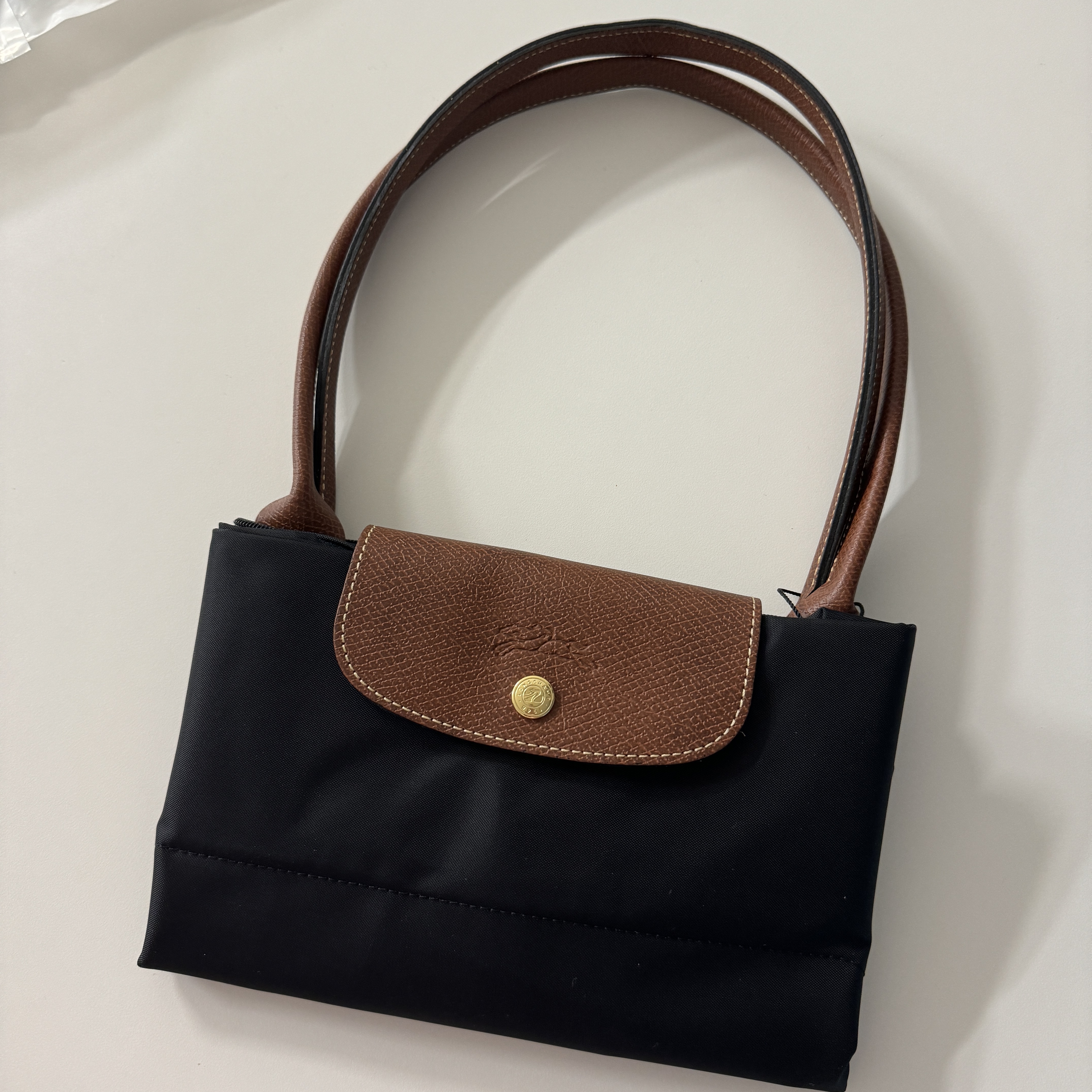 Longchamp Le Pliage Original Tote Bag L Black 착용 스타일