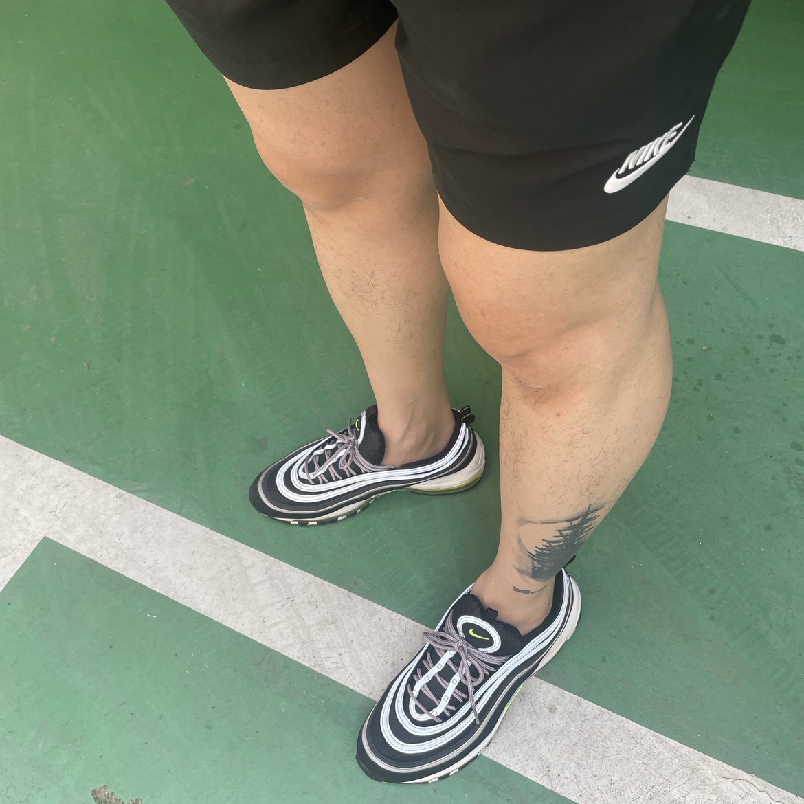 Nike Air Max 97 OG Black Volt Asia 착용 스타일