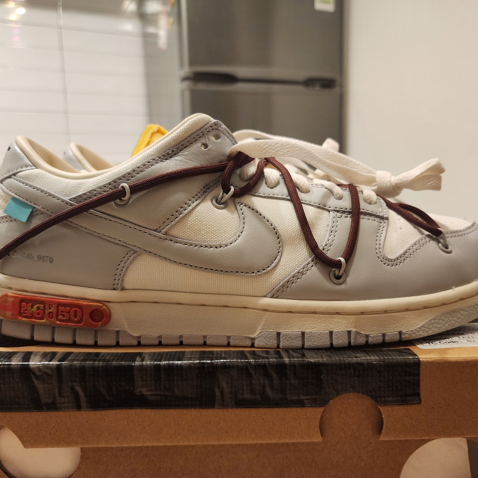 Nike x Off-White Dunk Low The 50 - Lot 46 착용 스타일 - 3