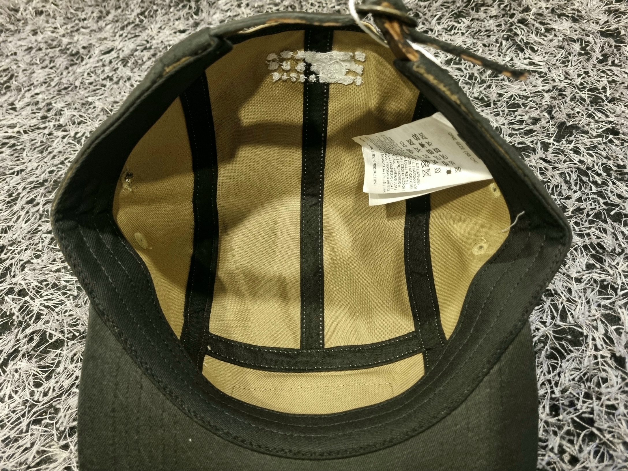 Supreme x MM6 Maison Margiela Painted Camp Cap Black - 24SS 착용 스타일 - 3