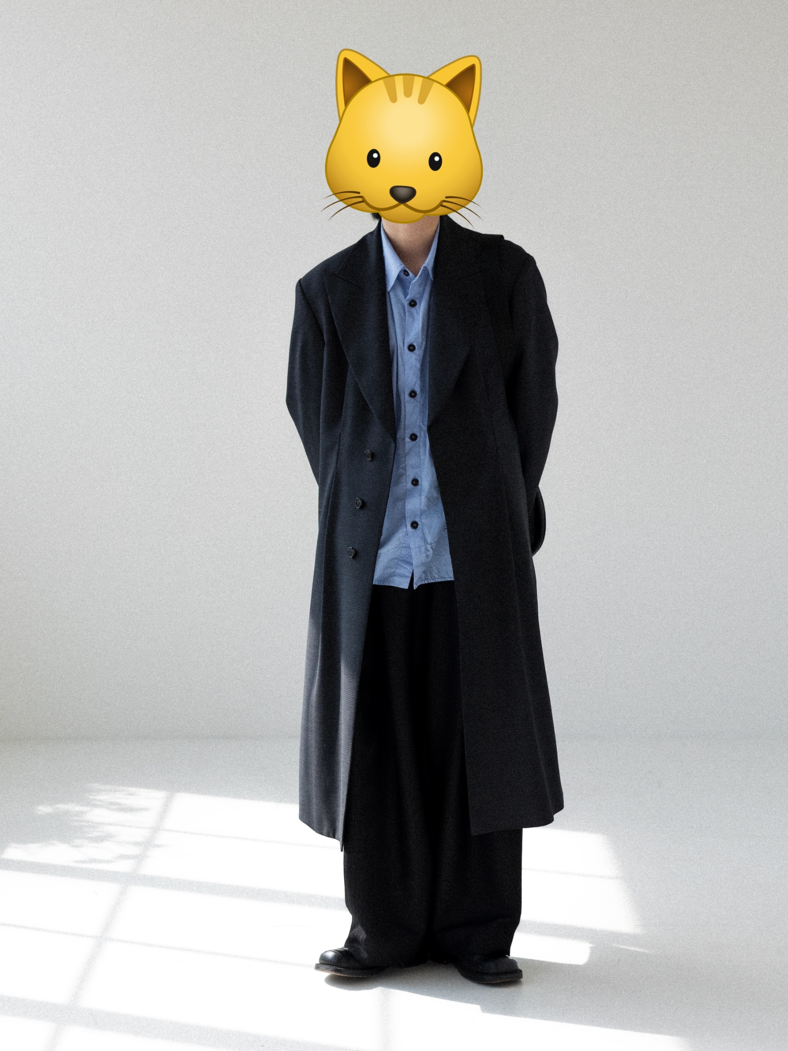 Zara x Ader Error Oversized Shirt Sky Blue 착용 스타일 - 2