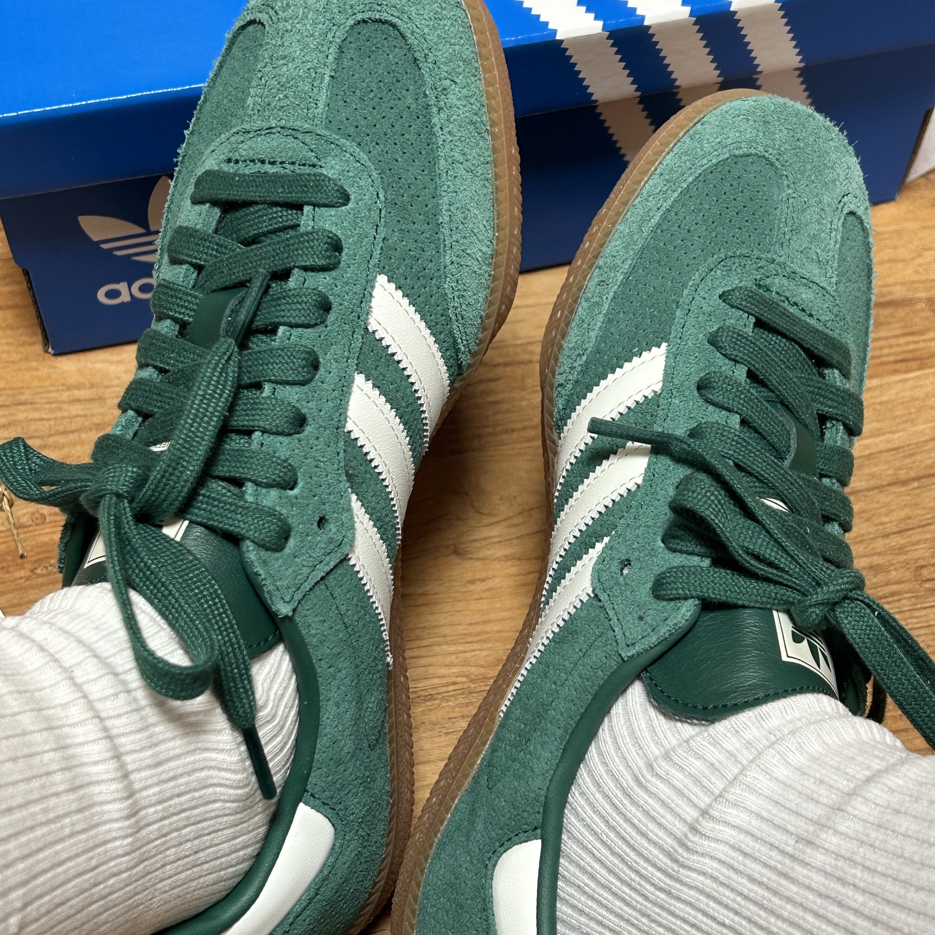Adidas Samba OG Collegiate Green 착용 스타일