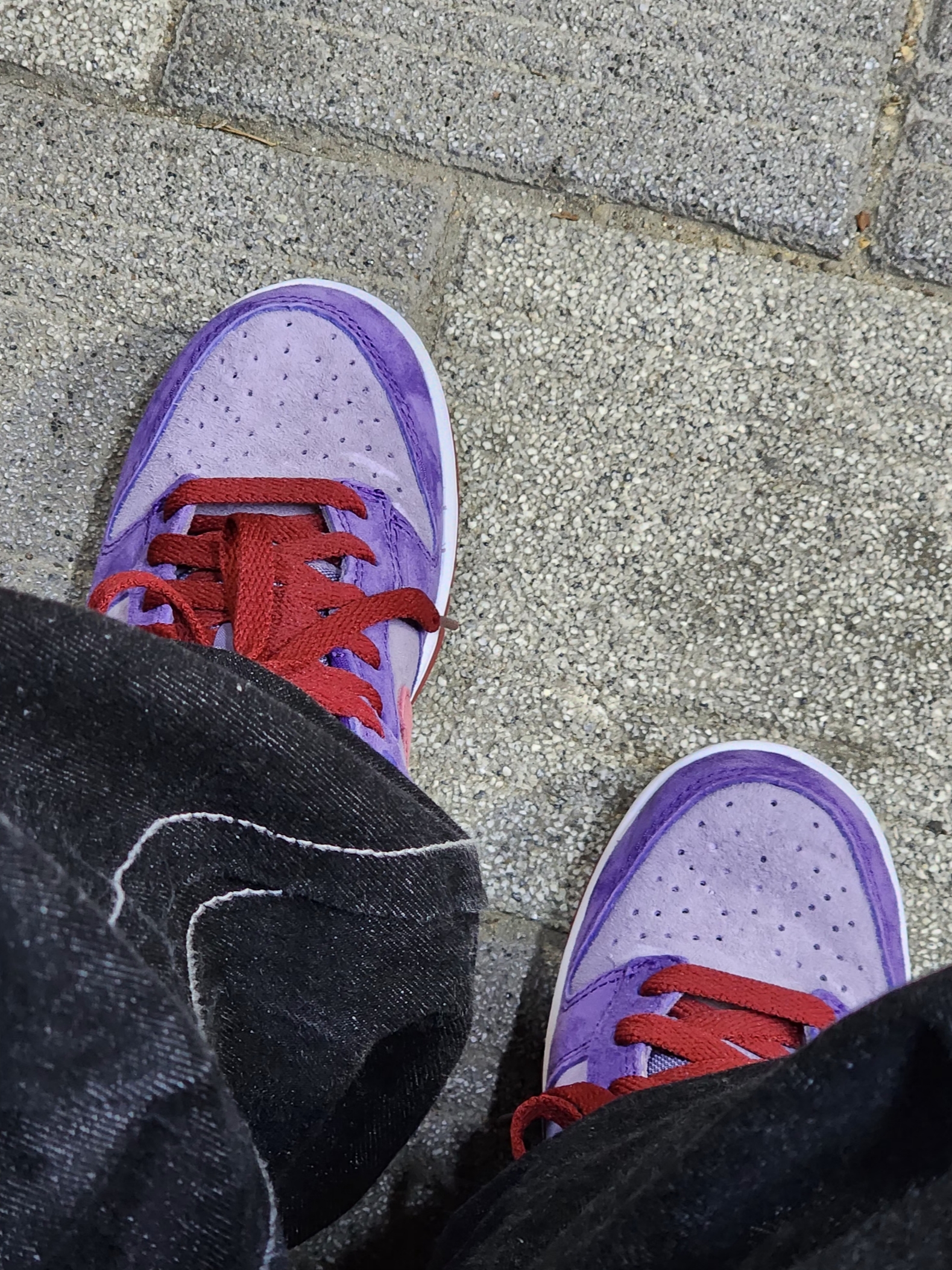 Nike Dunk Low SP Plum 2020, Nike Dunk Low SP Plum 2024 착용 스타일 - 1