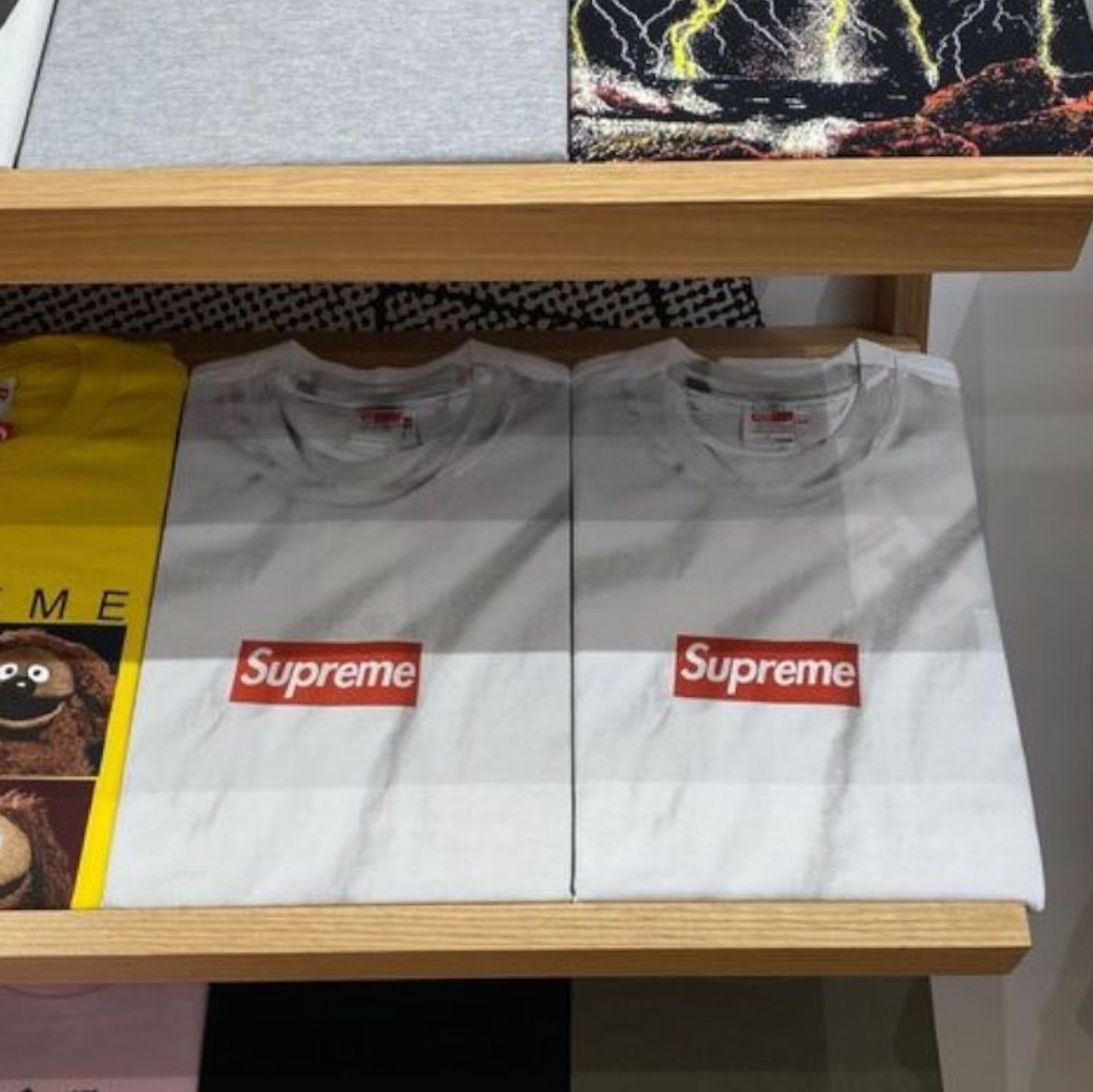 Supreme x MM6 Maison Margiela Box Logo T-Shirt White - 24SS 착용 스타일 - 2