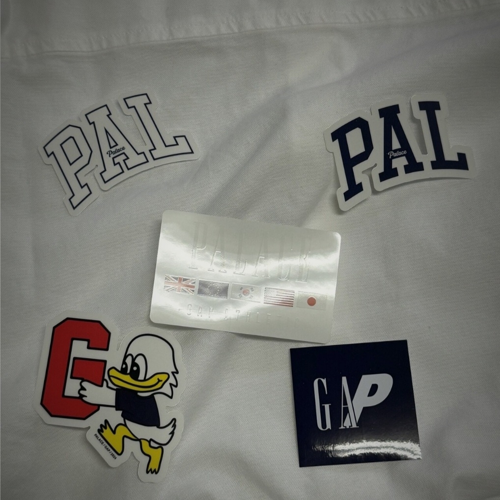 Palace x Gap Sticker Pack Multi - 24SS 착용 스타일