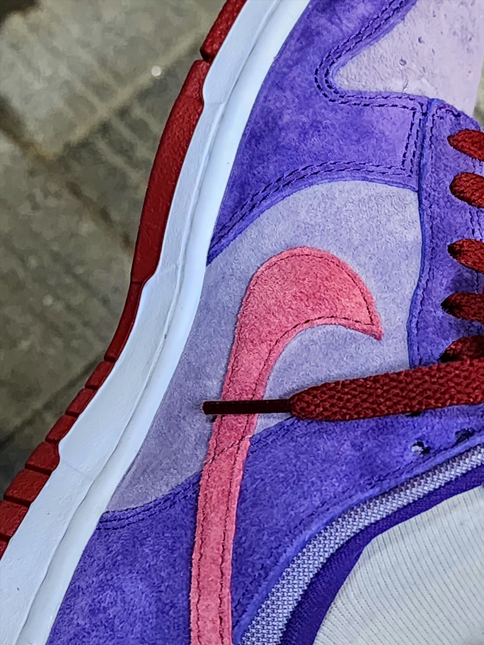 Nike Dunk Low SP Plum 2020, Nike Dunk Low SP Plum 2024 착용 스타일 - 3