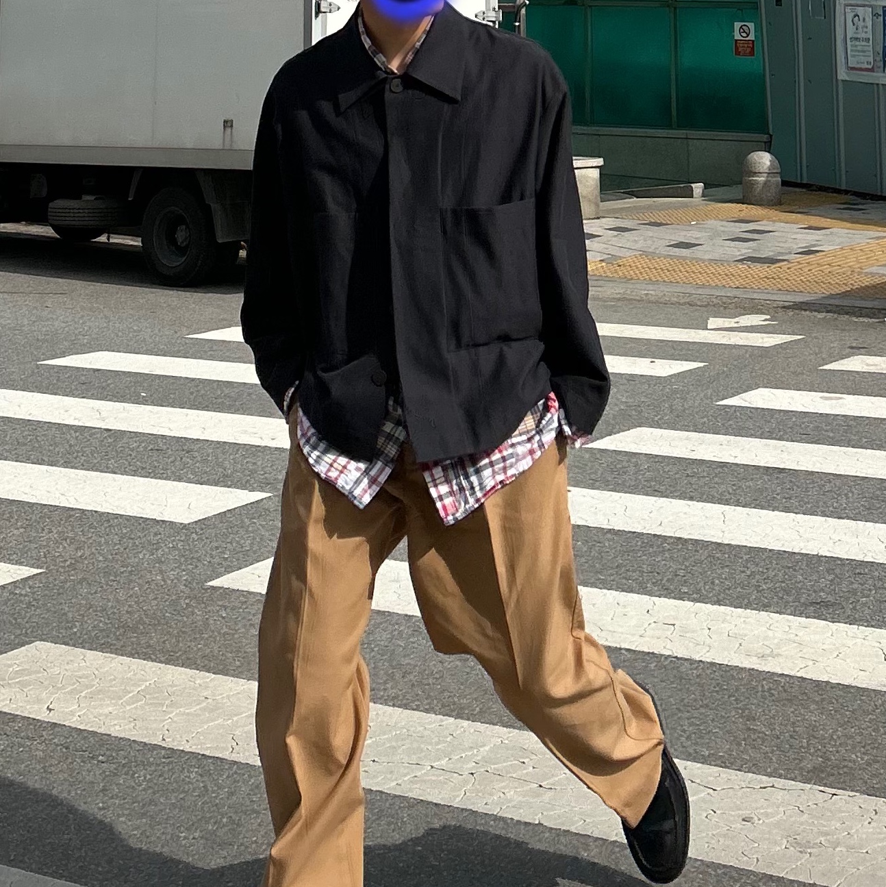 Studio Nicholson Beste Jacket Darkest Navy 착용 스타일 - 1
