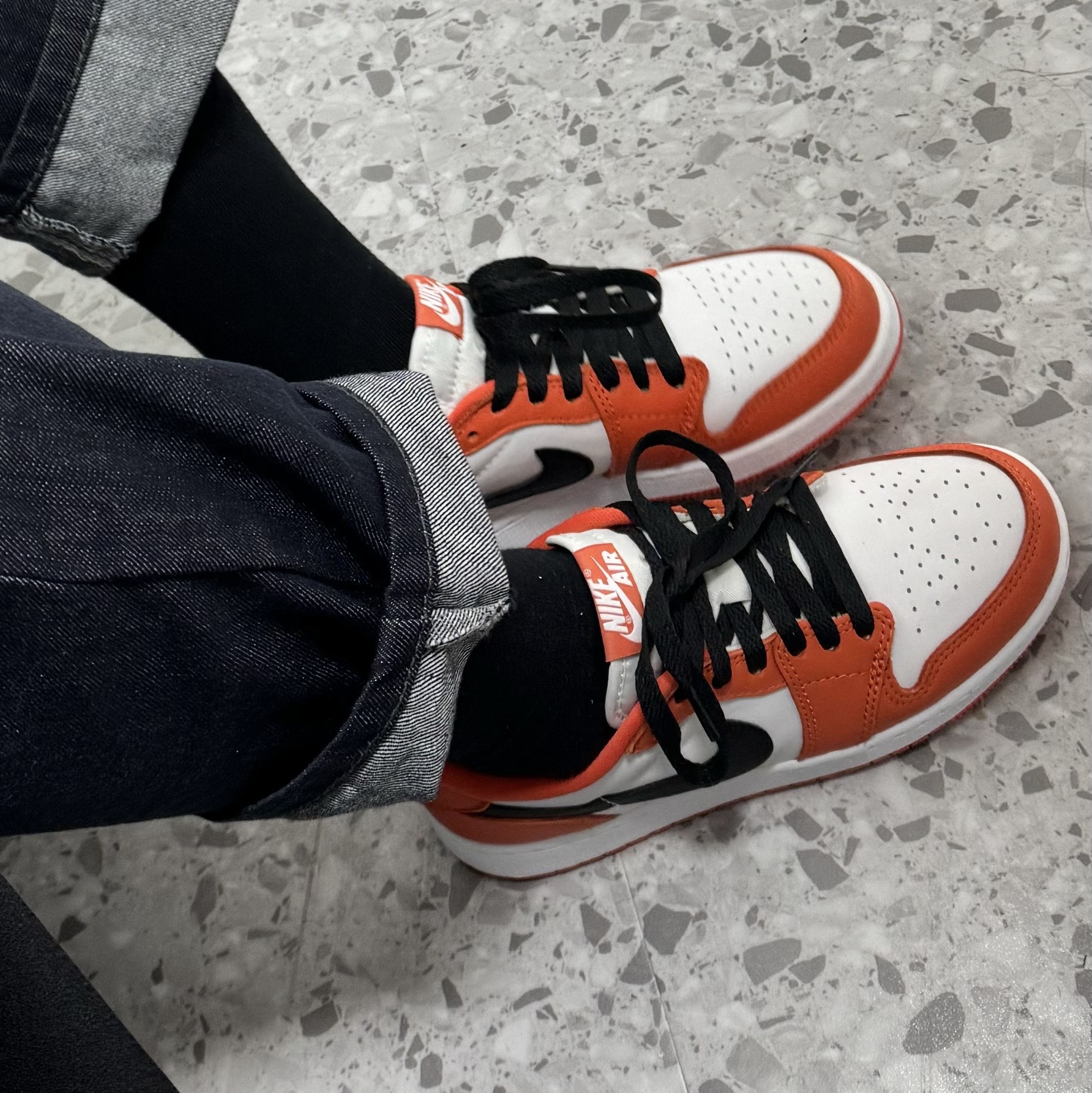 (W) Jordan 1 Low OG Starfish 착용 스타일 - 2
