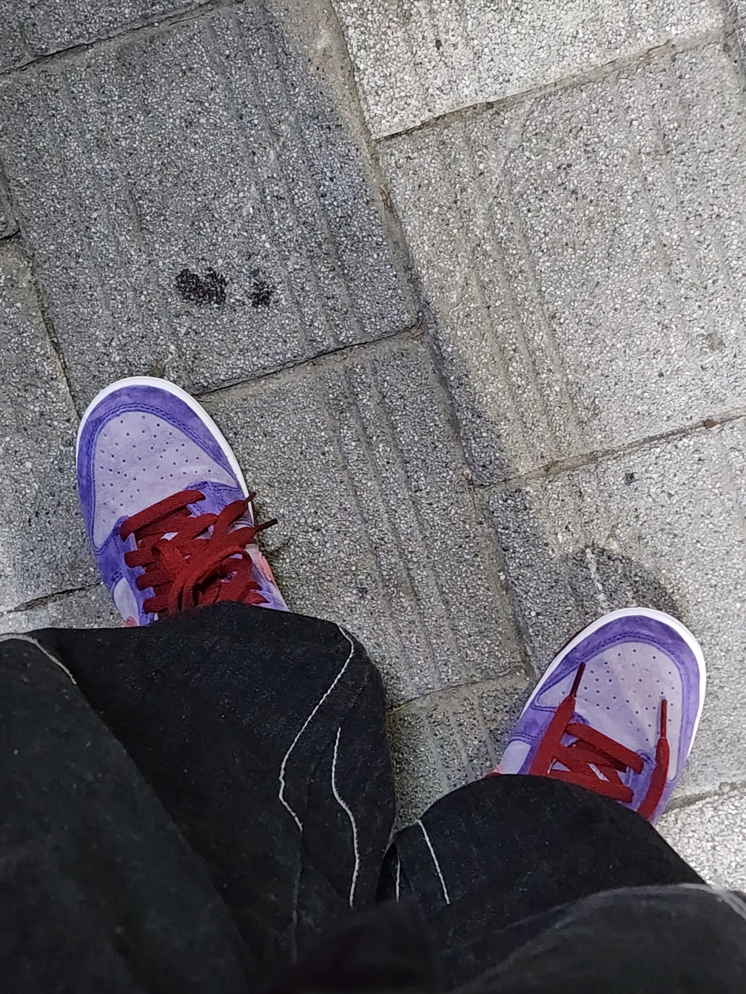 Nike Dunk Low SP Plum 2020, Nike Dunk Low SP Plum 2024 착용 스타일 - 2