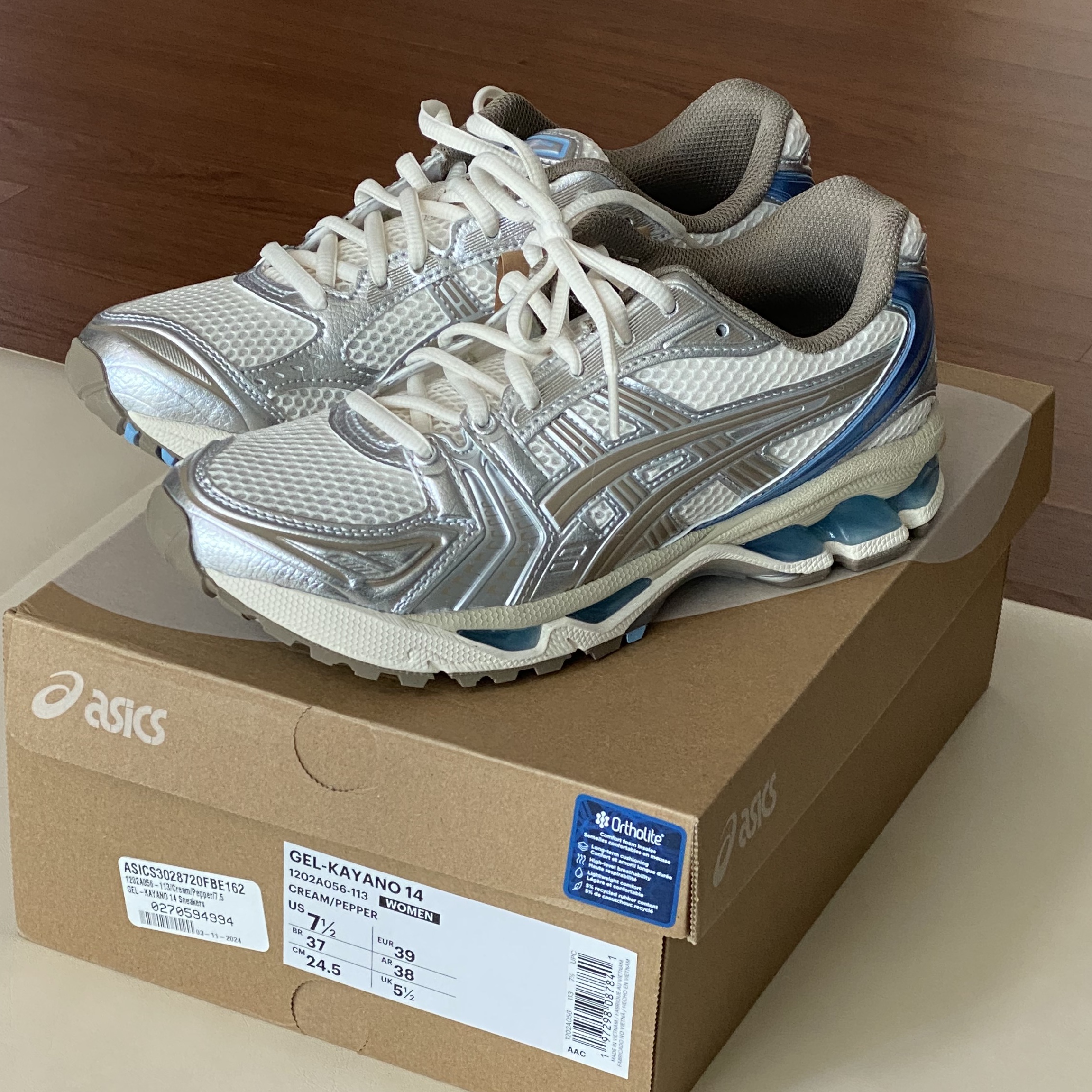 (W) Asics Gel-Kayano 14 Cream Pepper 착용 스타일