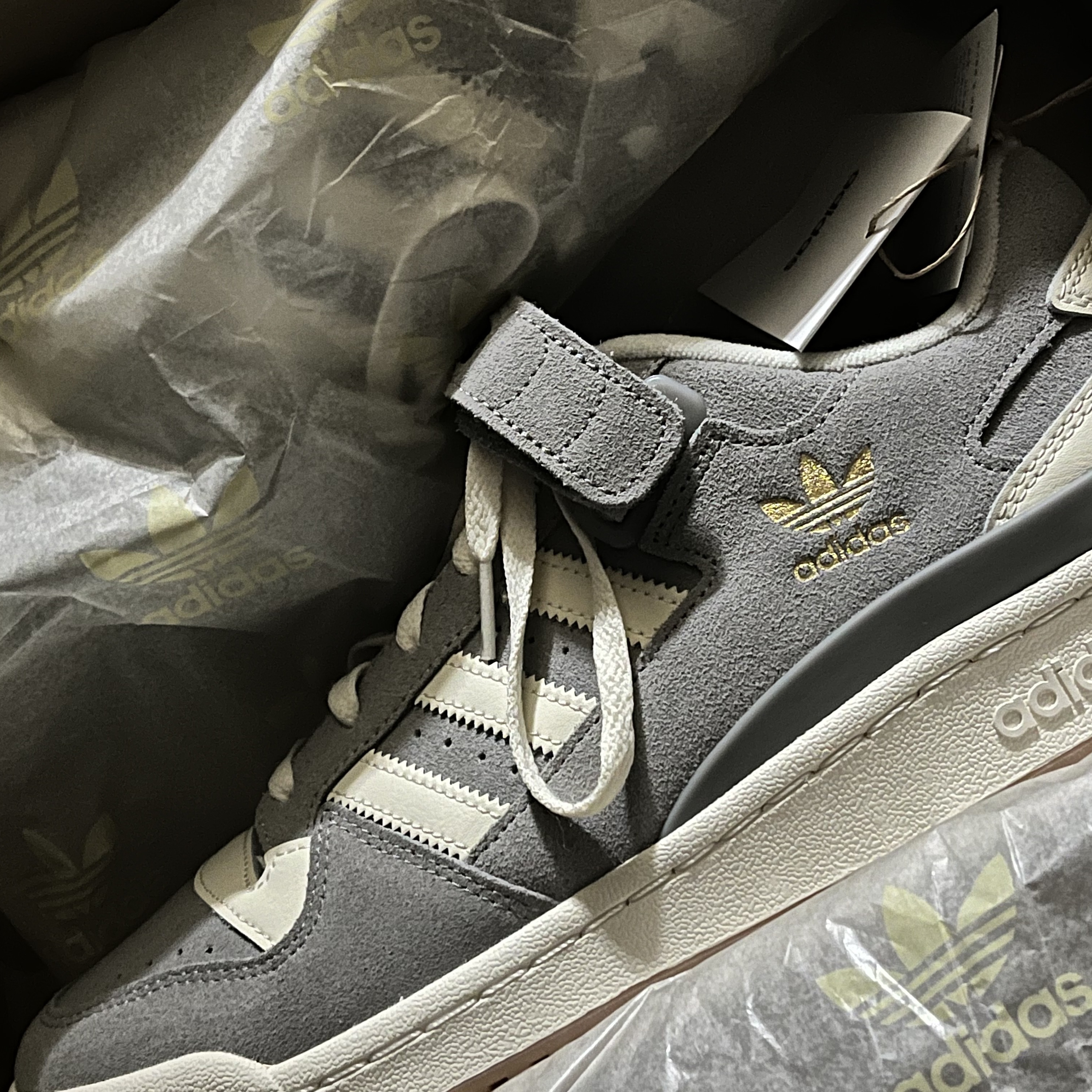Adidas Forum Low Charcoal Solid Grey 착용 스타일 - 2
