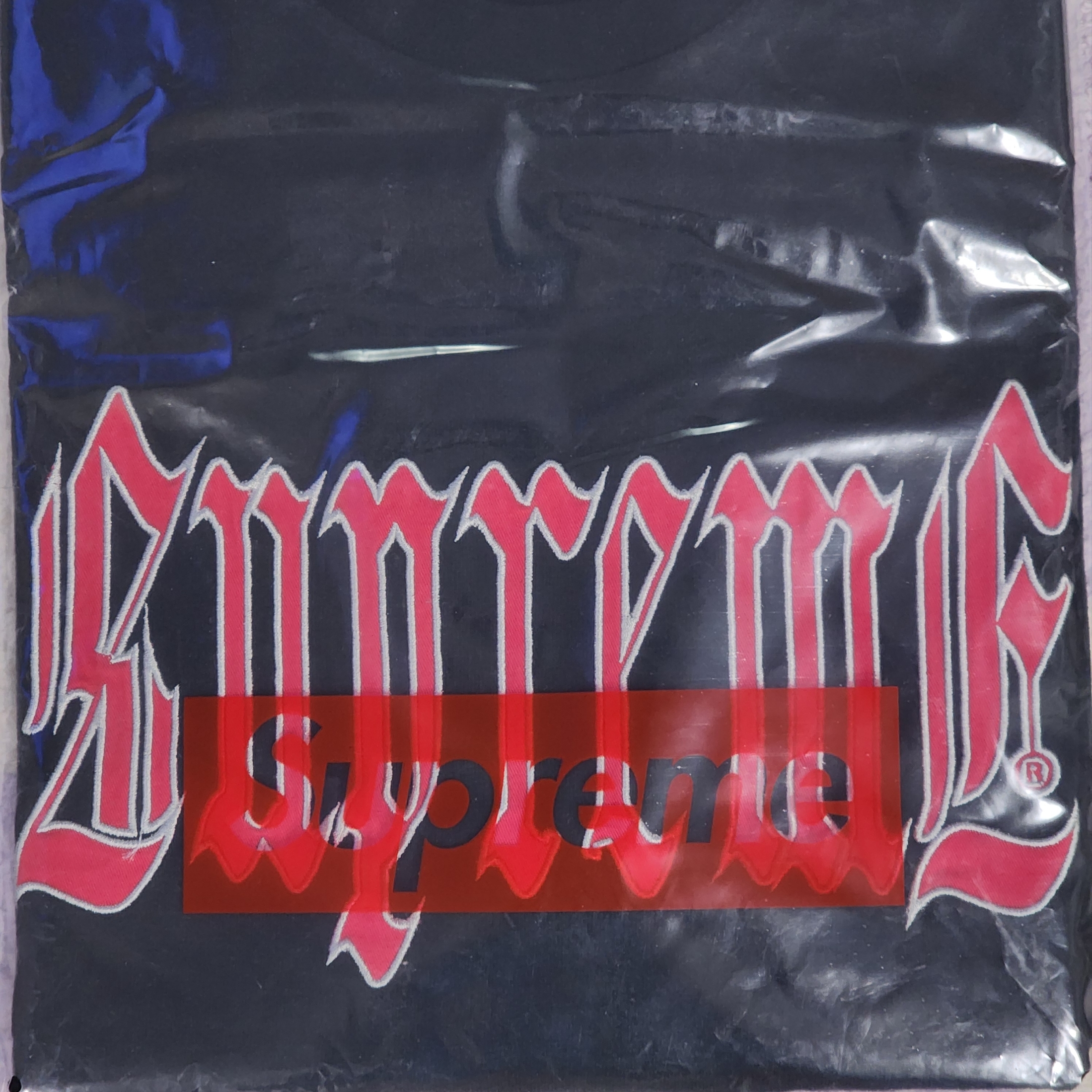 Supreme Old English S/S Top Black - 24SS 착용 스타일 - 1