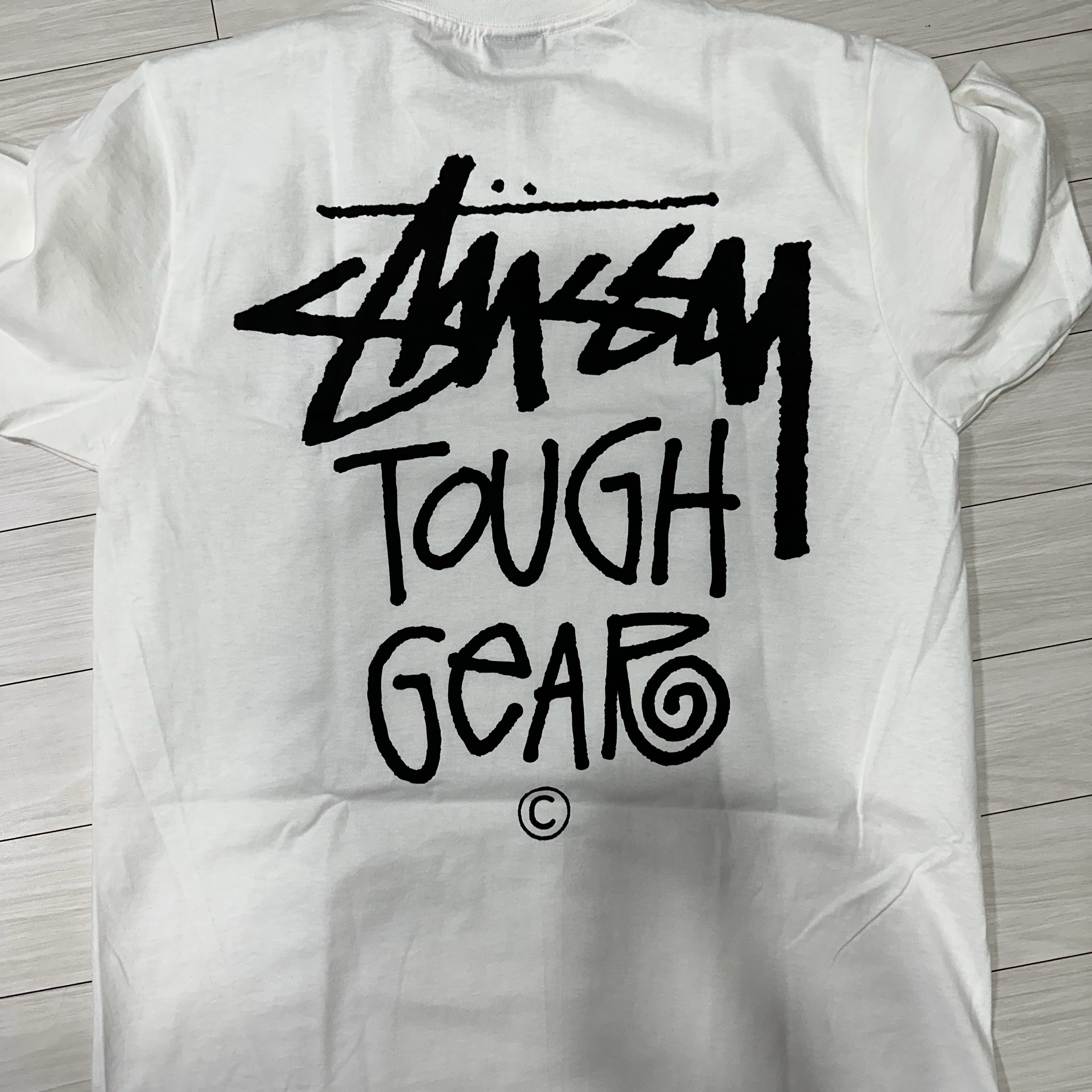 Stussy Tough Gear T-Shirt White 착용 스타일