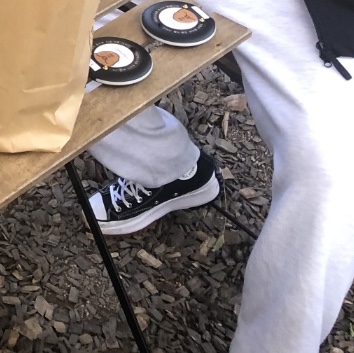 Converse Run Star Hike Hi Black White Gum 착용 스타일