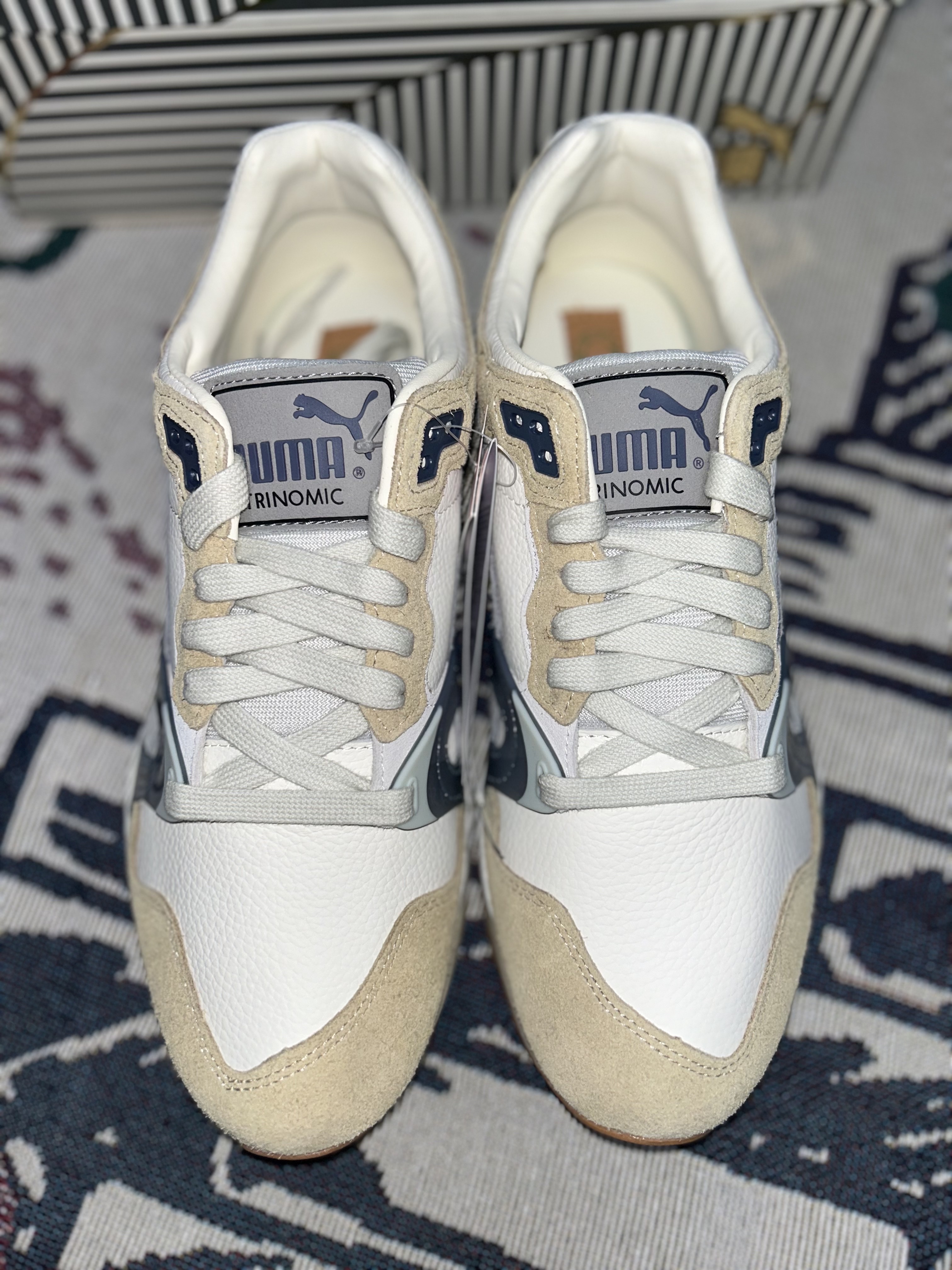Puma x Rhuigi Trinomic XT-2 Sand Dune Warm White 착용 스타일 - 2