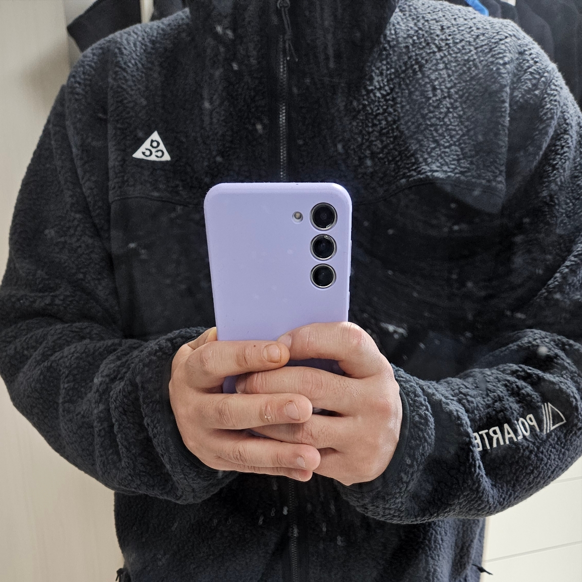 Nike ACG Arctic Wolf Full Zip Top Black Anthracite - Asia 착용 스타일 - 2