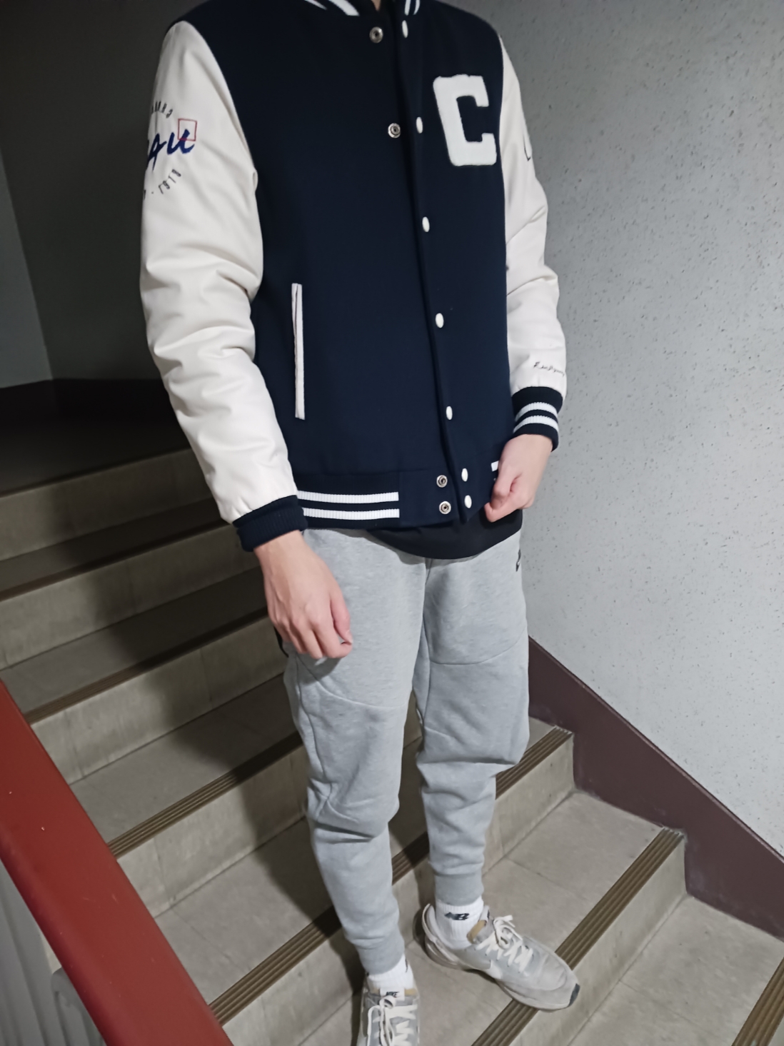 Nike Waffle Debut Grey Fog White 착용 스타일 - 1