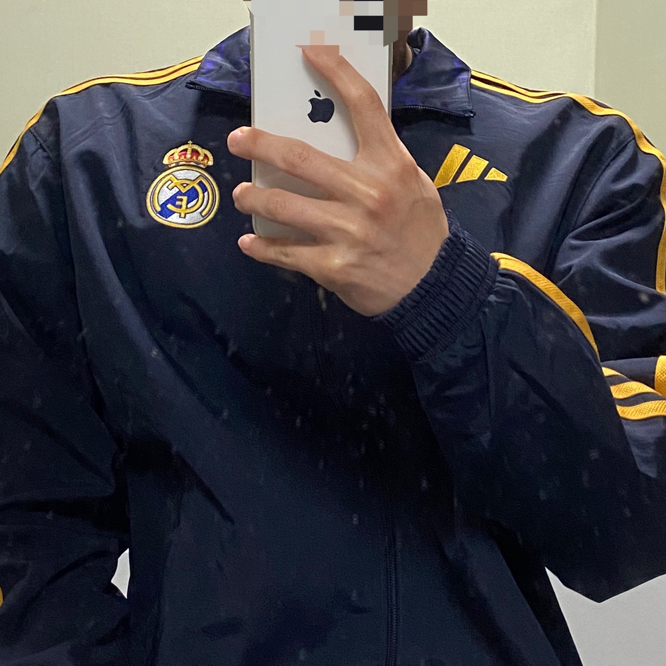 Adidas Real Madrid Anthem Jacket Legend Ink - KR Sizing 착용 스타일 - 2