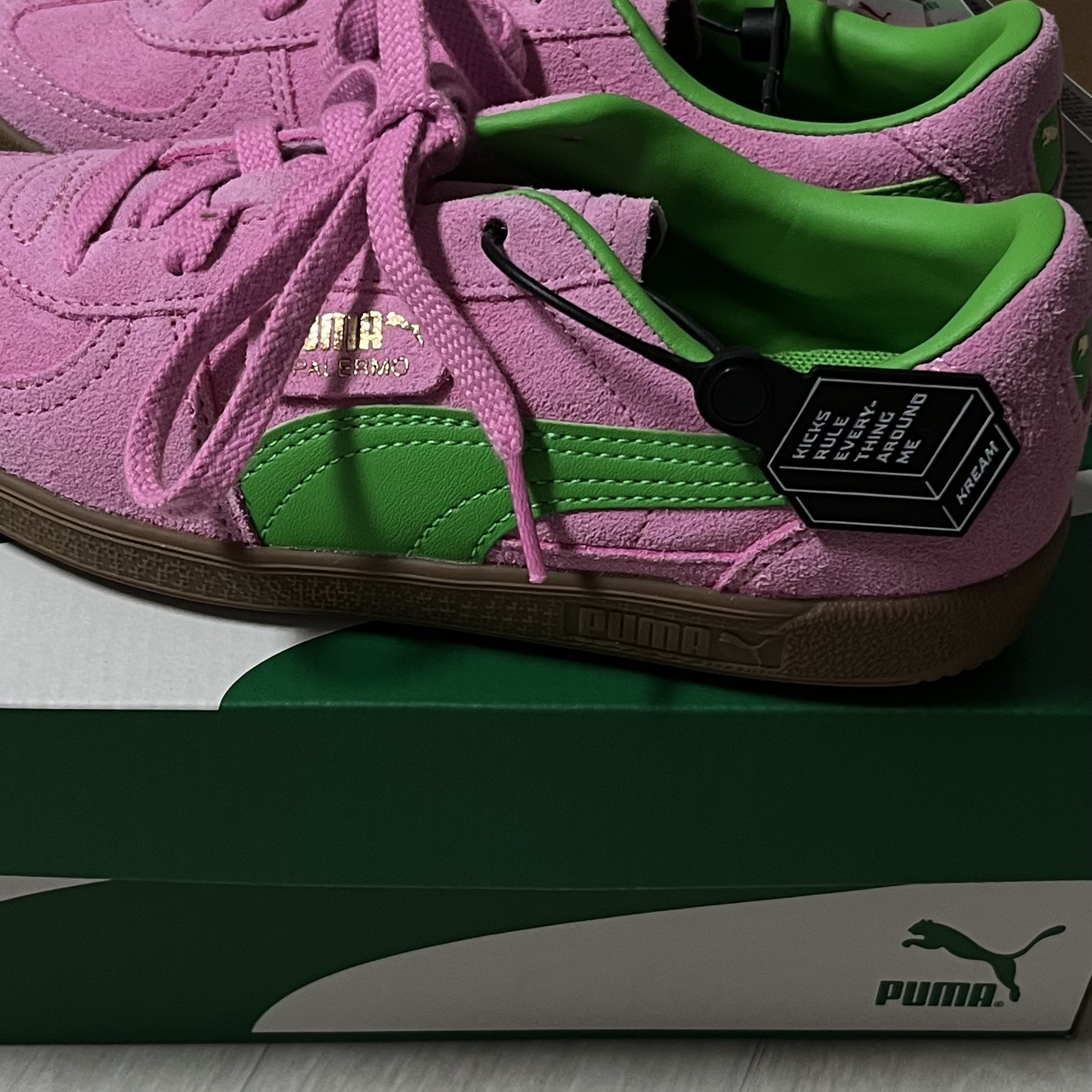 (PS) Puma Palermo Special Pink Delight Green 착용 스타일
