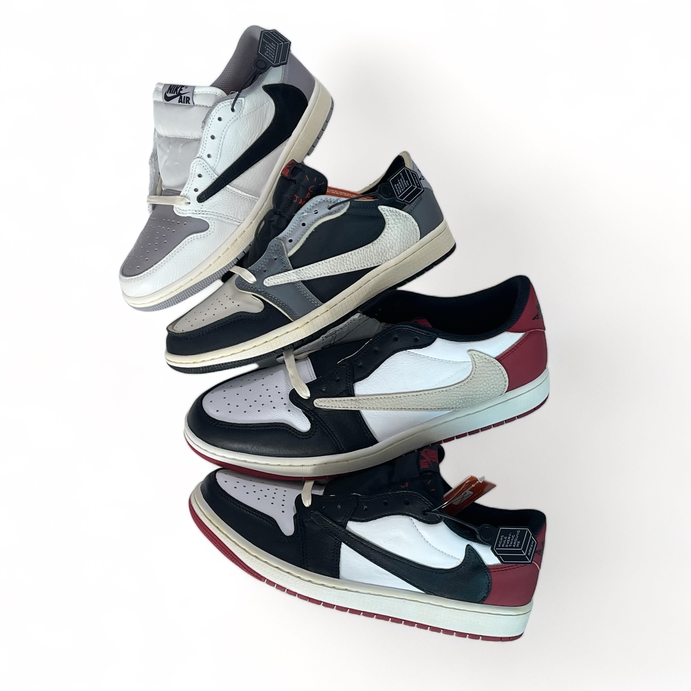 Jordan 1 Retro Low OG EX Black and Smoke Grey, Jordan 1 Retro Low OG Black Toe 착용 스타일 - 2
