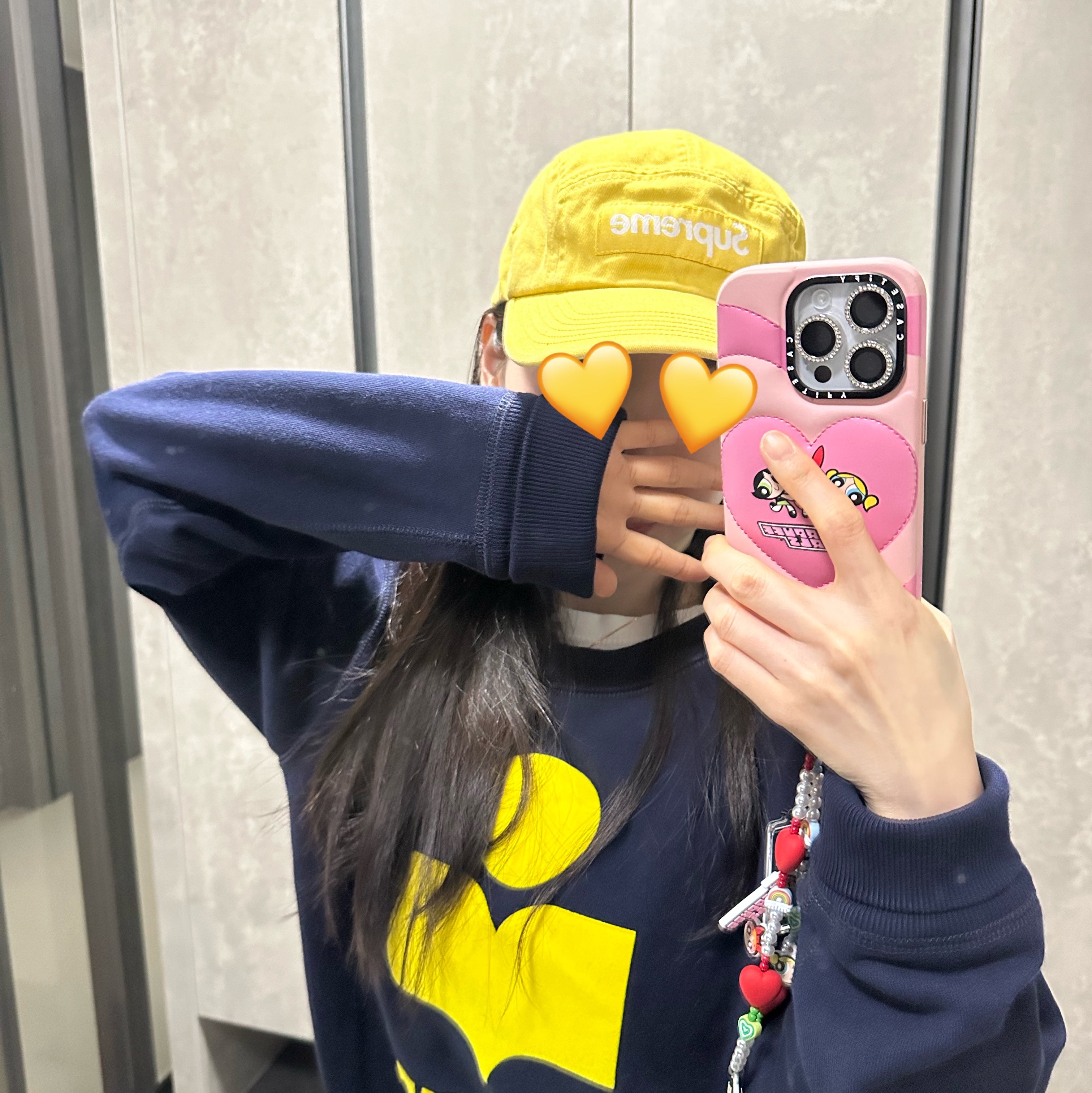 Supreme Washed Chino Twill Camp Cap Yellow - 23SS 착용 스타일 - 1