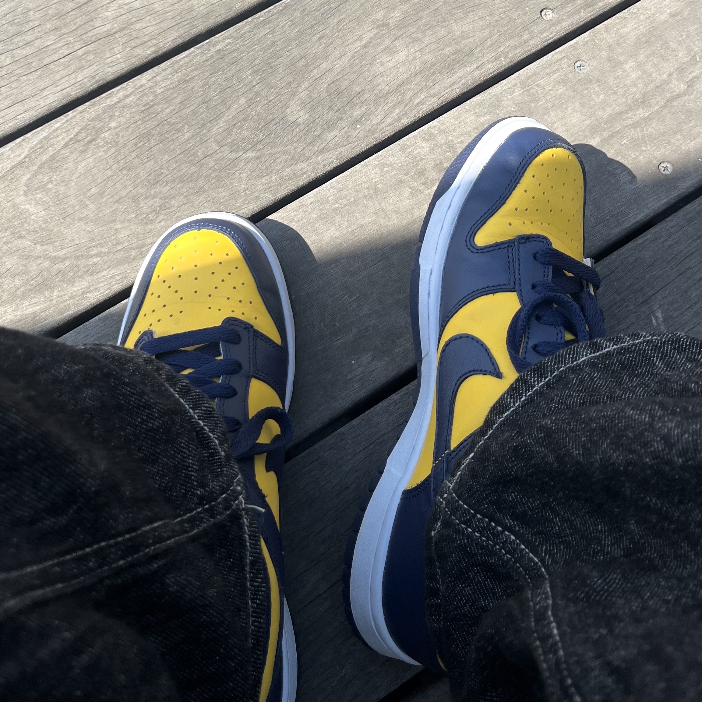 (GS) Nike Dunk Low Varsity Maize, Nike Dunk Low Retro Varsity Maize 착용 스타일