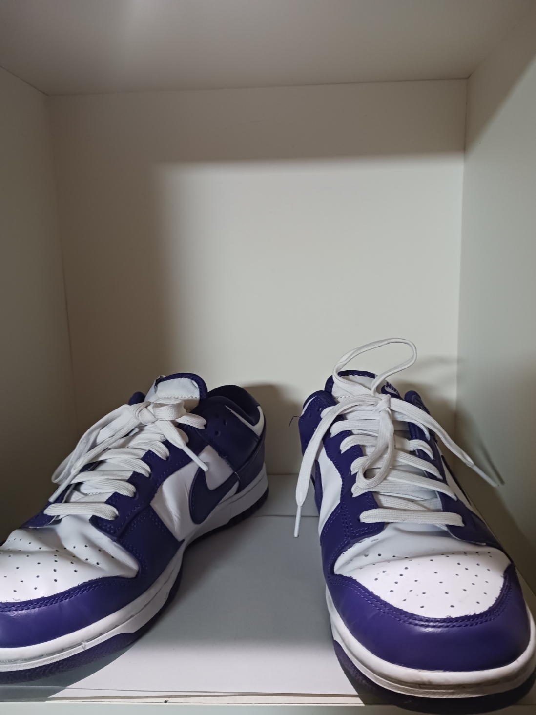 Nike Dunk Low Retro Championship Court Purple 착용 스타일 - 2