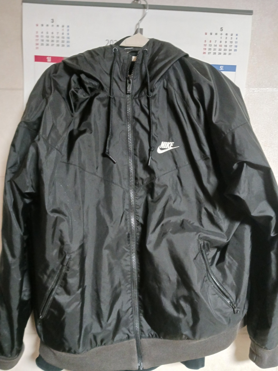 Nike NSW Windrunner Hoodie Jacket Black - Asia 착용 스타일