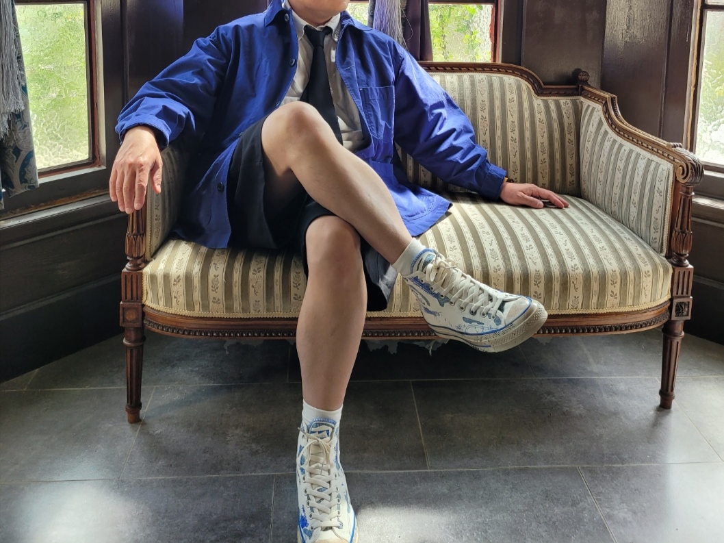 Converse x Ader Error Chuck 70 High White 착용 스타일