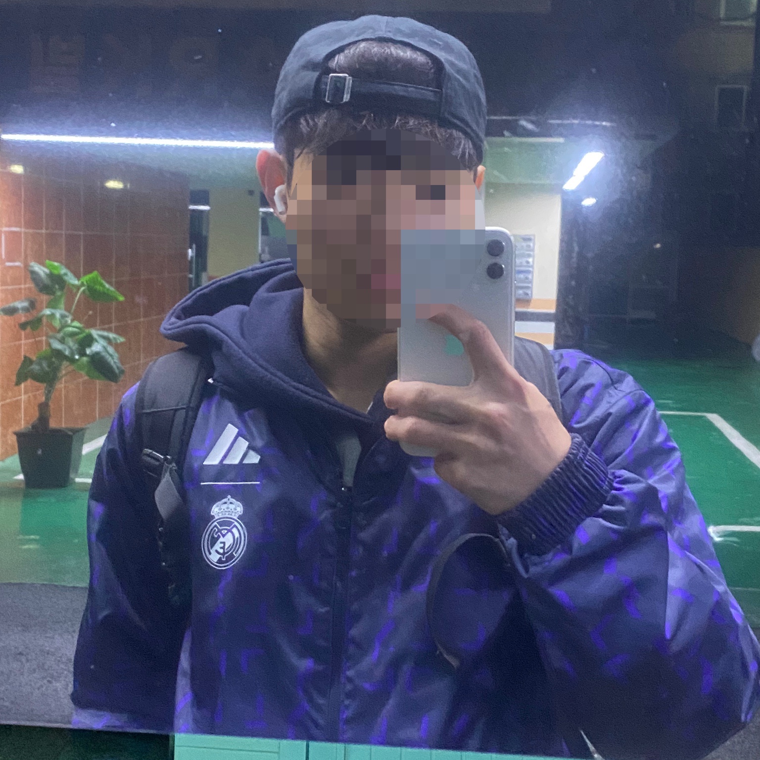 Adidas Real Madrid Anthem Jacket Legend Ink - KR Sizing 착용 스타일 - 4