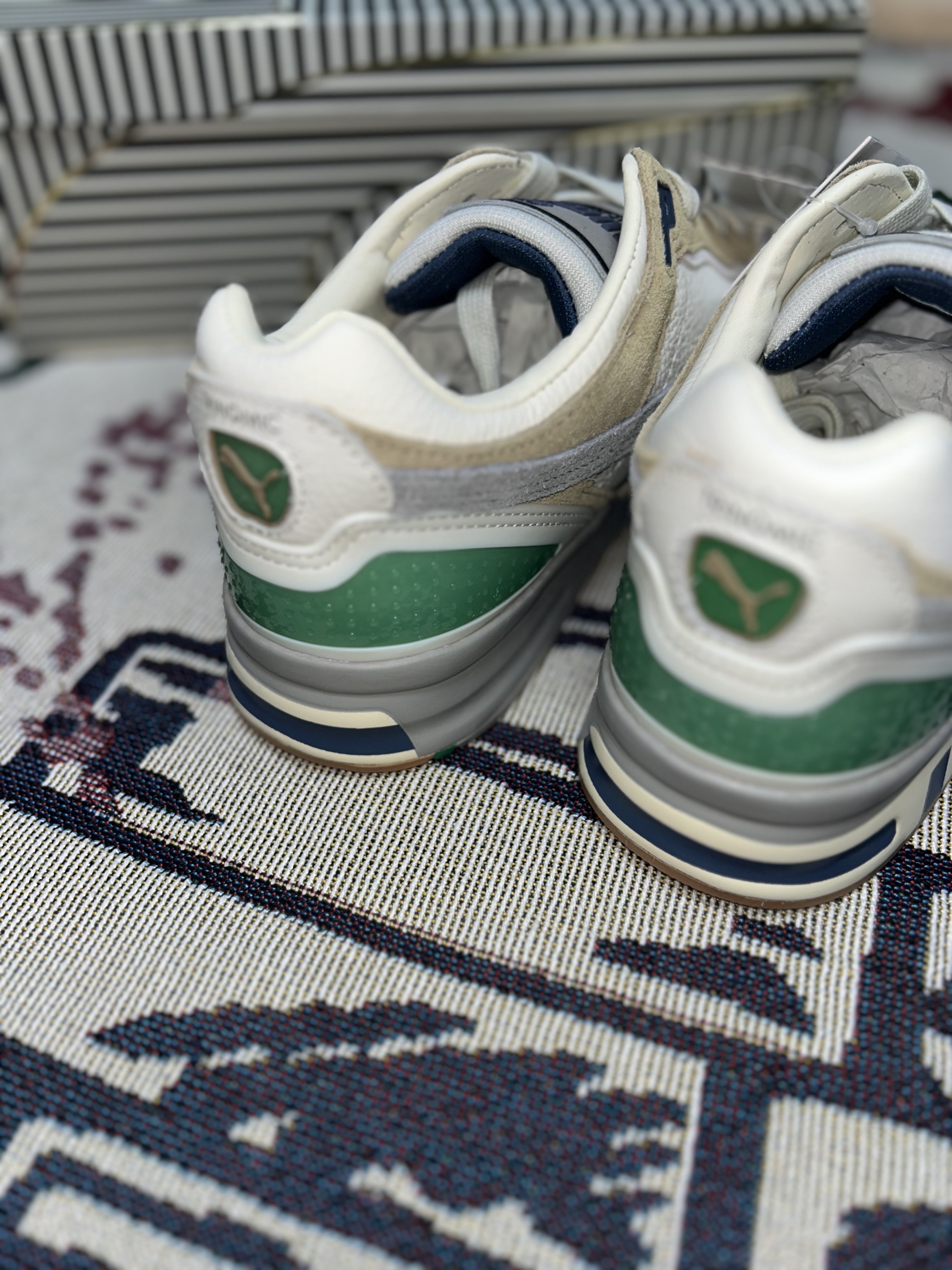 Puma x Rhuigi Trinomic XT-2 Sand Dune Warm White 착용 스타일 - 6