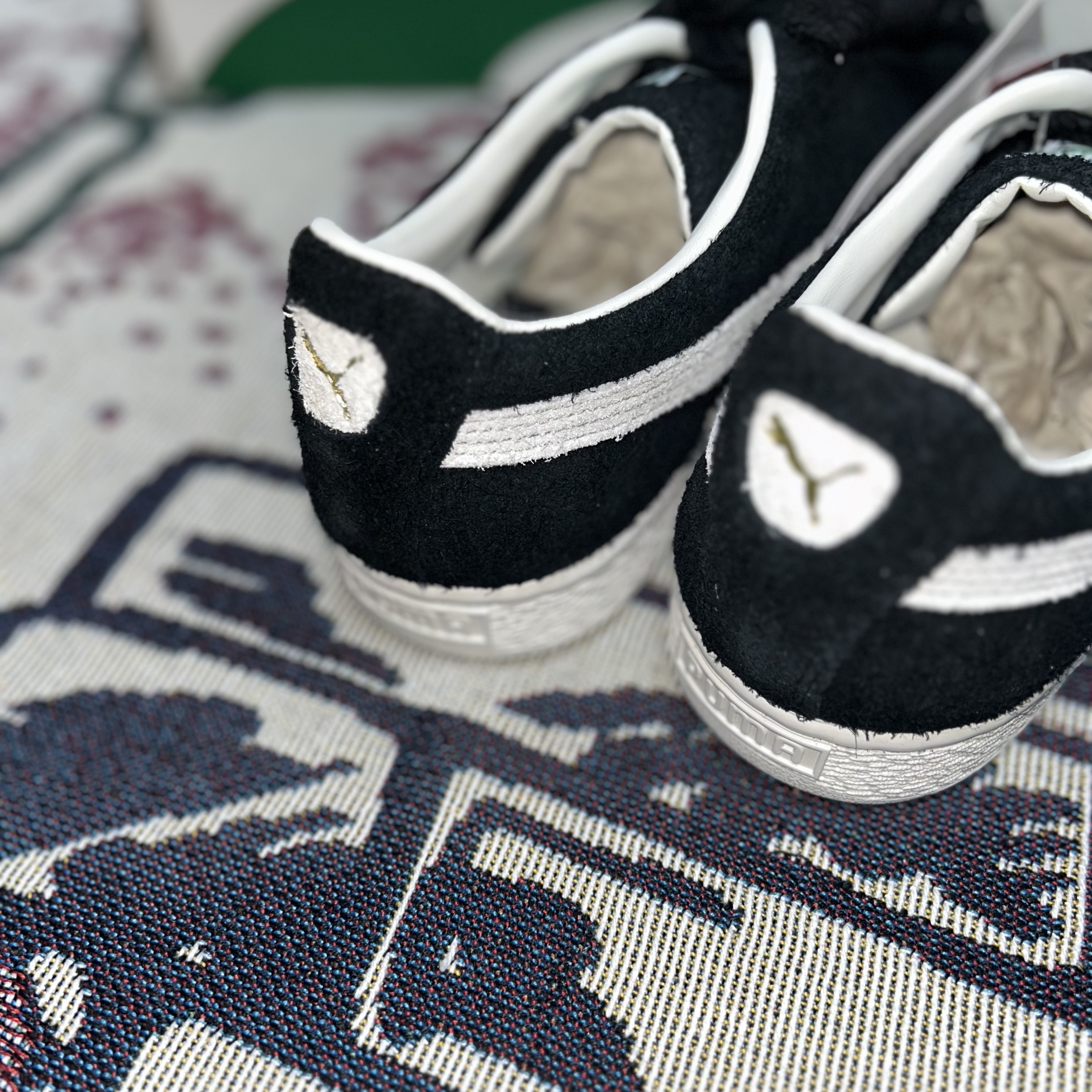 Puma Suede Fat Lace Black Warm White 착용 스타일 - 6