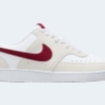 (W) Nike Court Vision Low White Team Red 착용 스타일