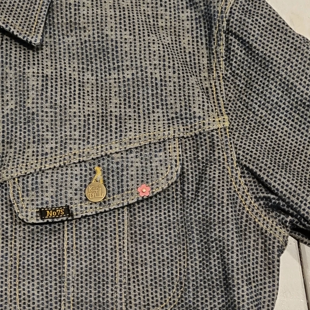 Kapital Century Denim 1st Jacket N7S Charcoal Indigo 착용 스타일