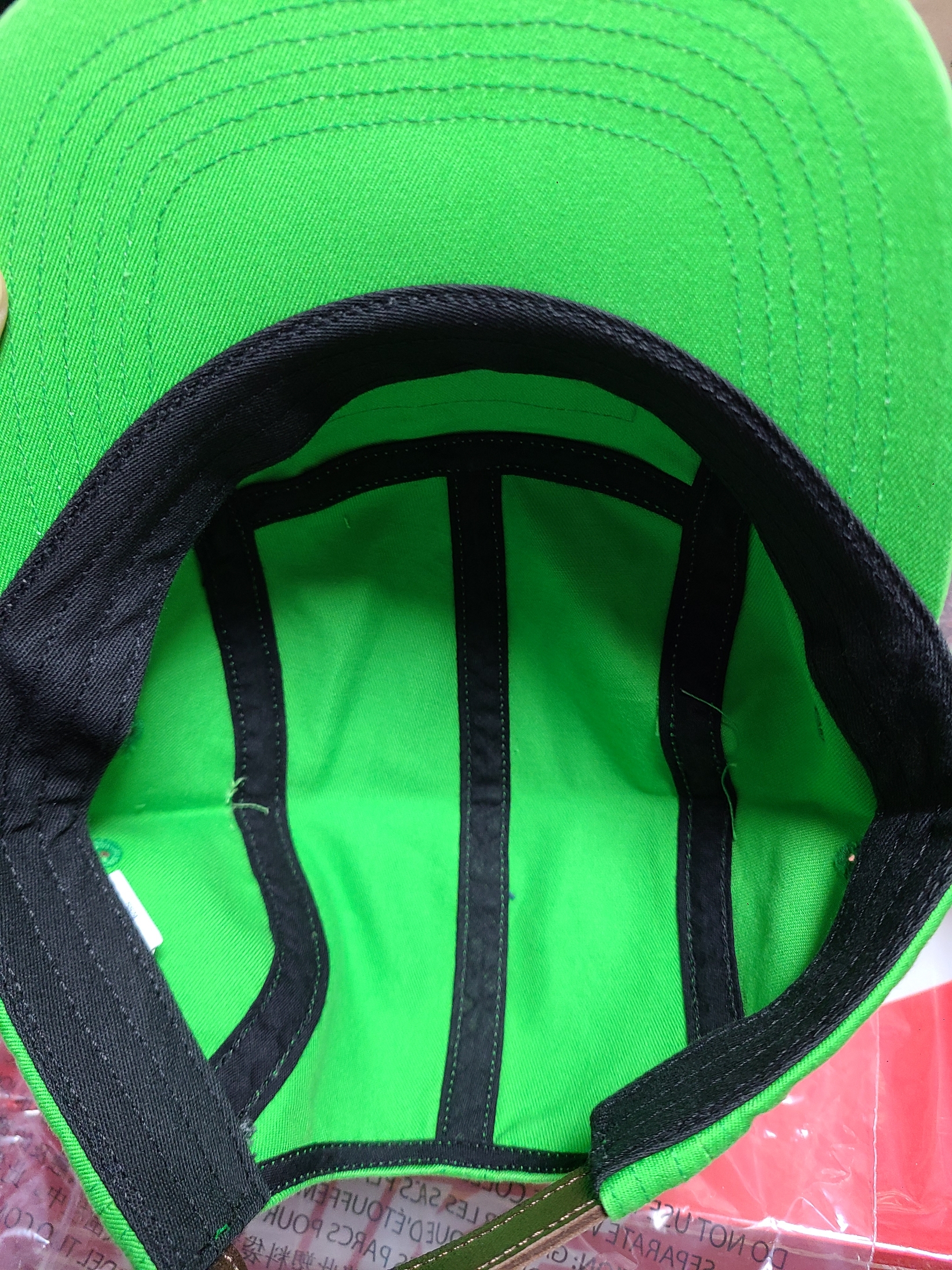 Supreme Washed Chino Twill Camp Cap Green - 24SS 착용 스타일 - 2